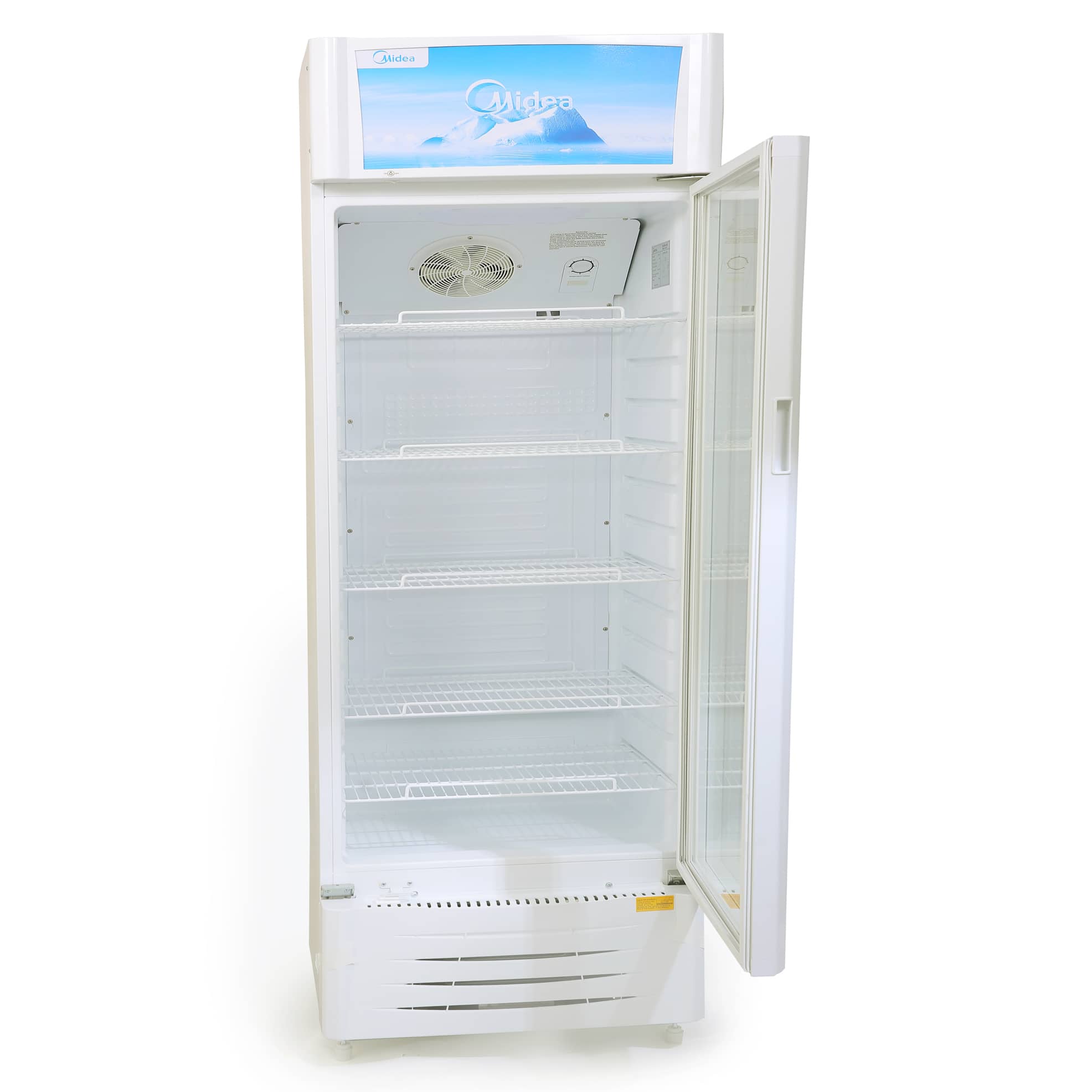 Midea Freestanding Showcase Refrigerator, HS411S (411 L)