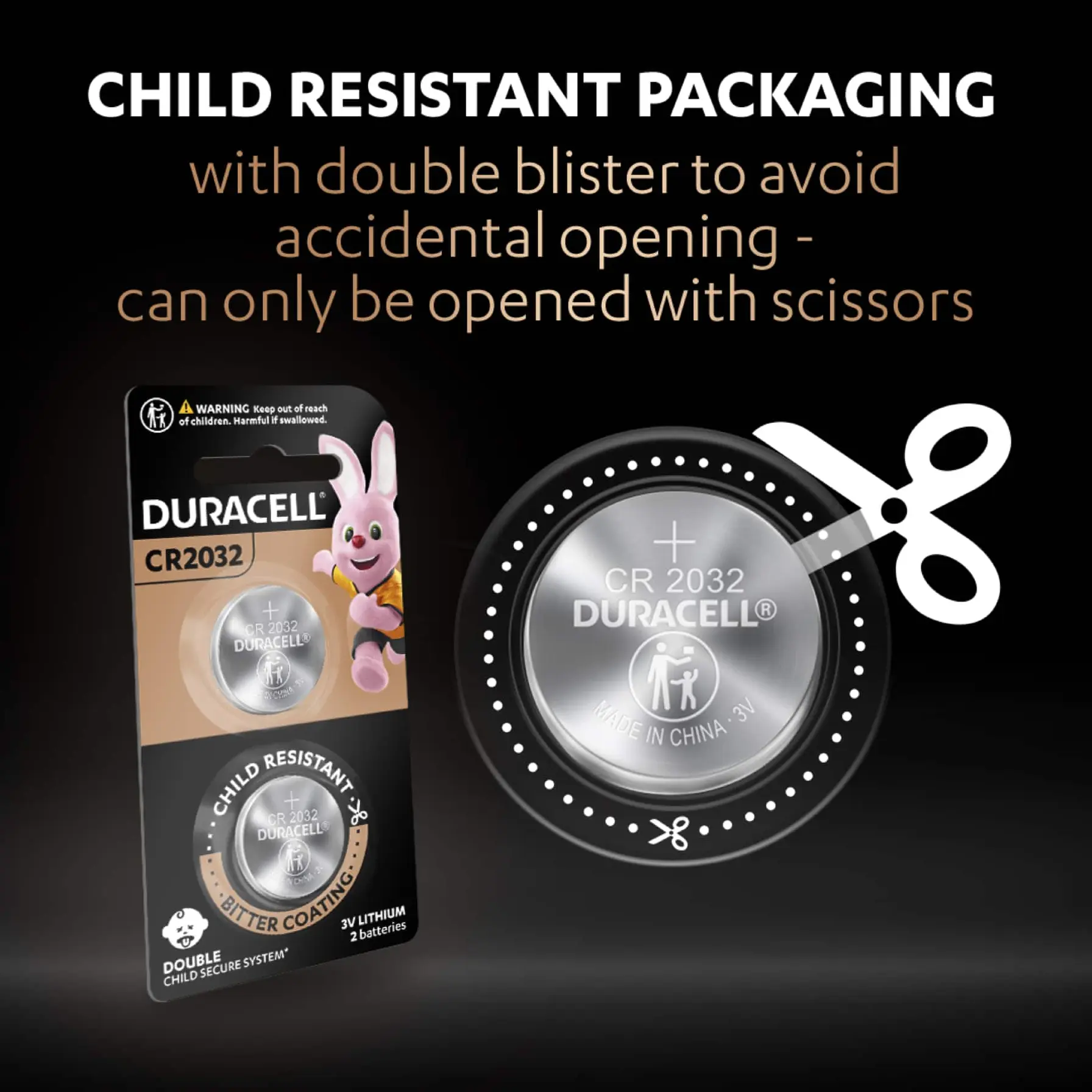 Duracell Specialty CR2032 Lithium Coin 3 V Battery (Pack of 2)