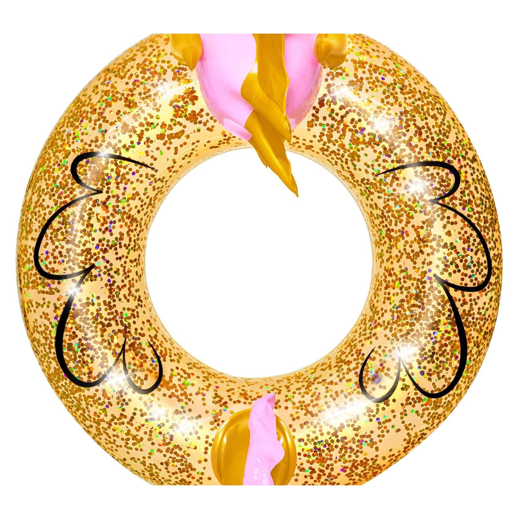 Bestway Vinyl Glitter Seahorse Inflatable Swim Ring (1.15 x 1.04 m)