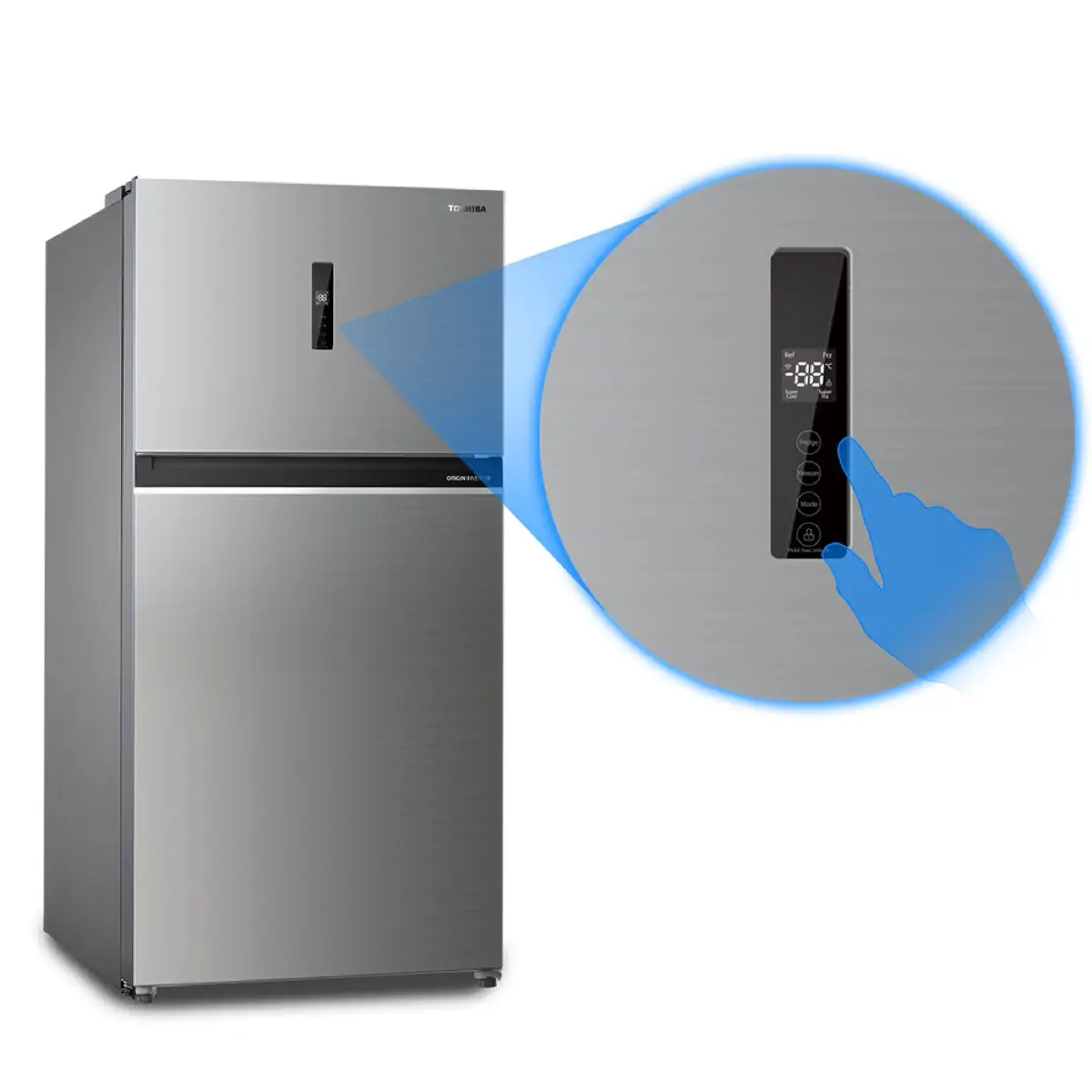 Toshiba Freestanding Top Mount Refrigerator, GR-RT735WE-(RG) (735 L, Grey)