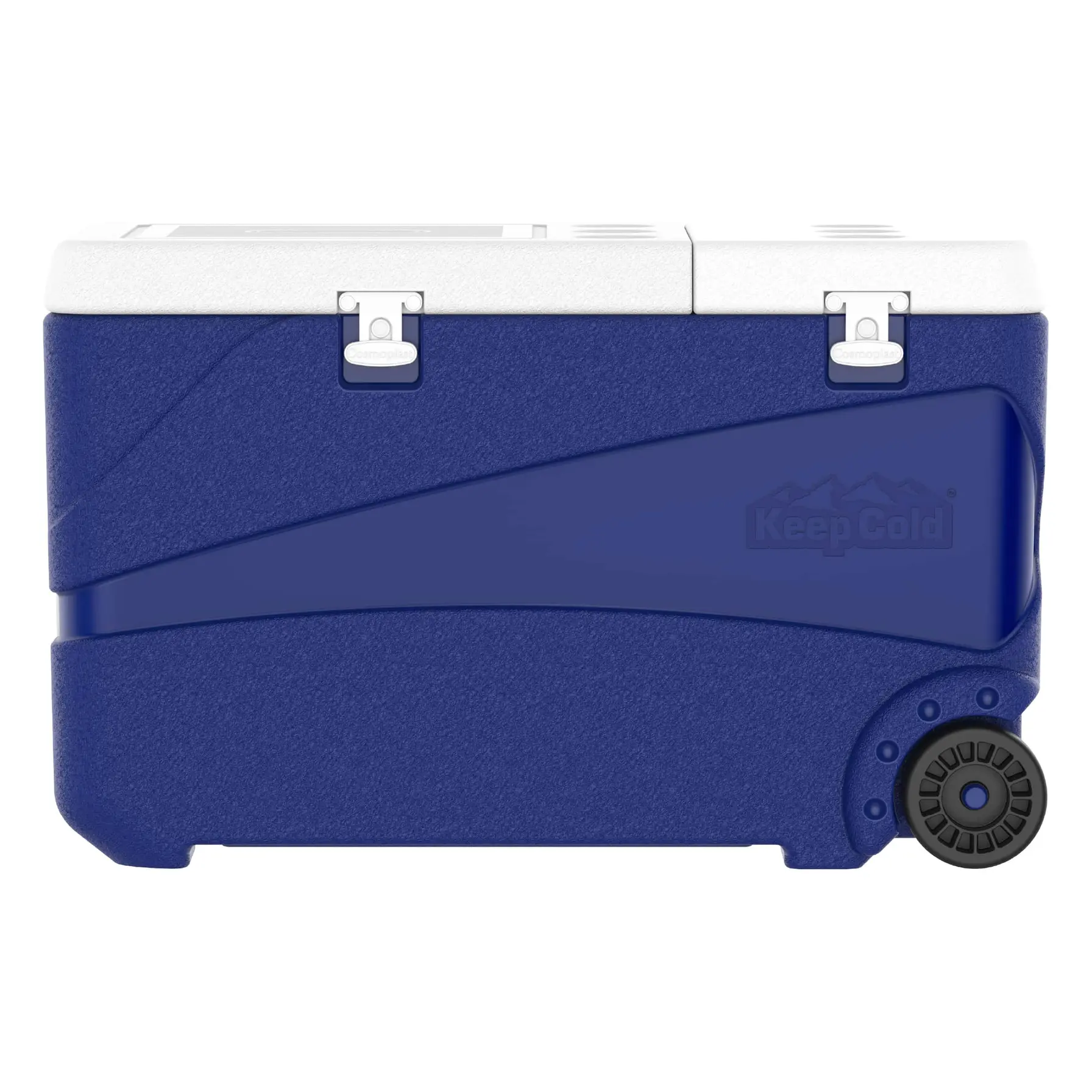 Cosmoplast KeepCold Deluxe Icebox W/Wheels (102 L, Blue)