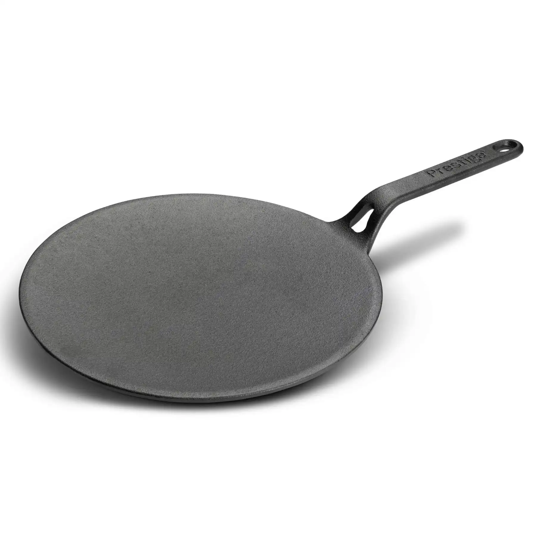 Prestige Cast Iron Curved Tawa (26 cm, Black)