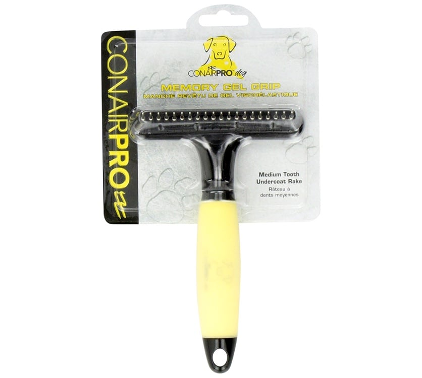 ConairPro Undercoat Rake with Memory Gel Grip 