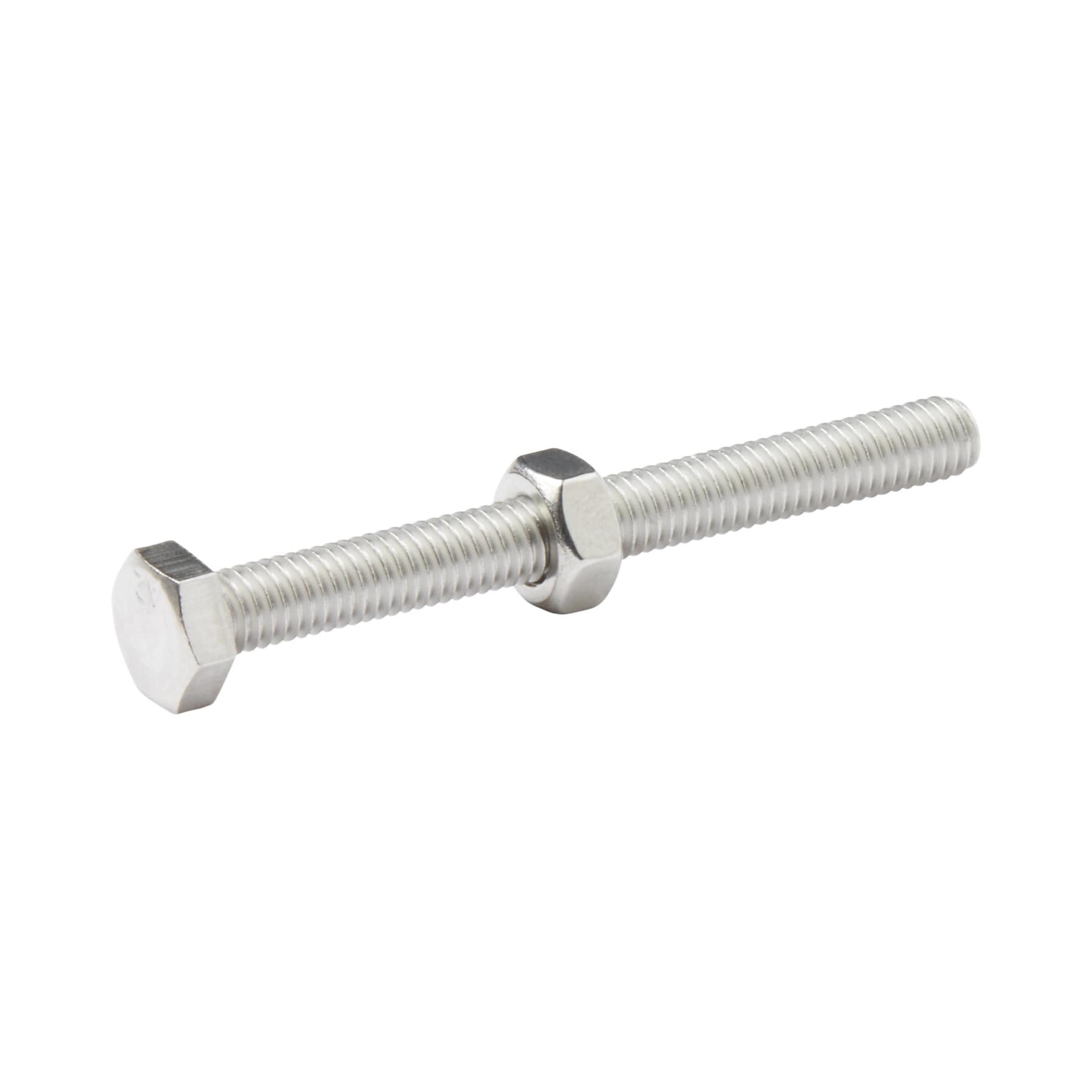 Diall Stainless Steel Hex Nut & Bolt Pack (M6 x 60 mm, 10 Pc.)