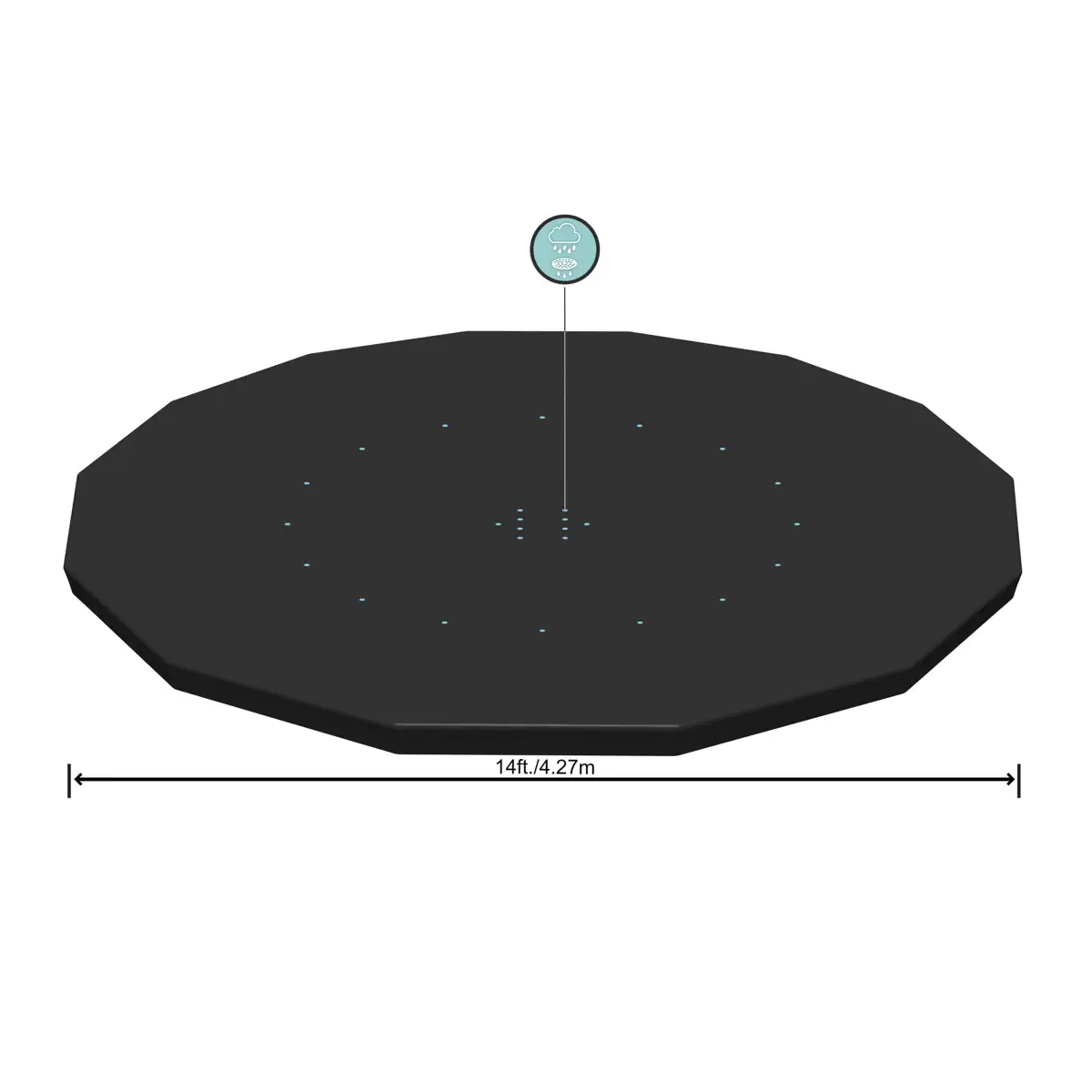 Bestway Steel Frame Round Pool Cover (427 cm)