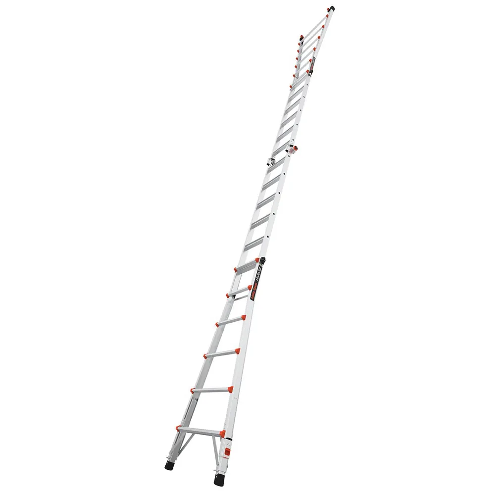 Little Giant Aluminum Multi-Position Extension Ladder W/Ratchet Leg Levelers (7.9 m)