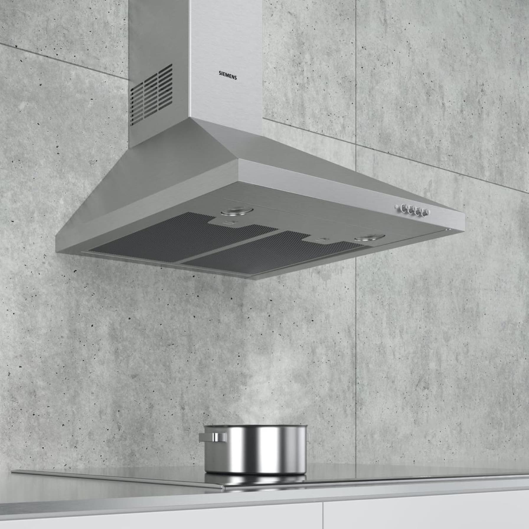 Siemens iQ100 Wall Mounted Chimney Hood, LC64PCC50M (40 x 71 x 59 cm)