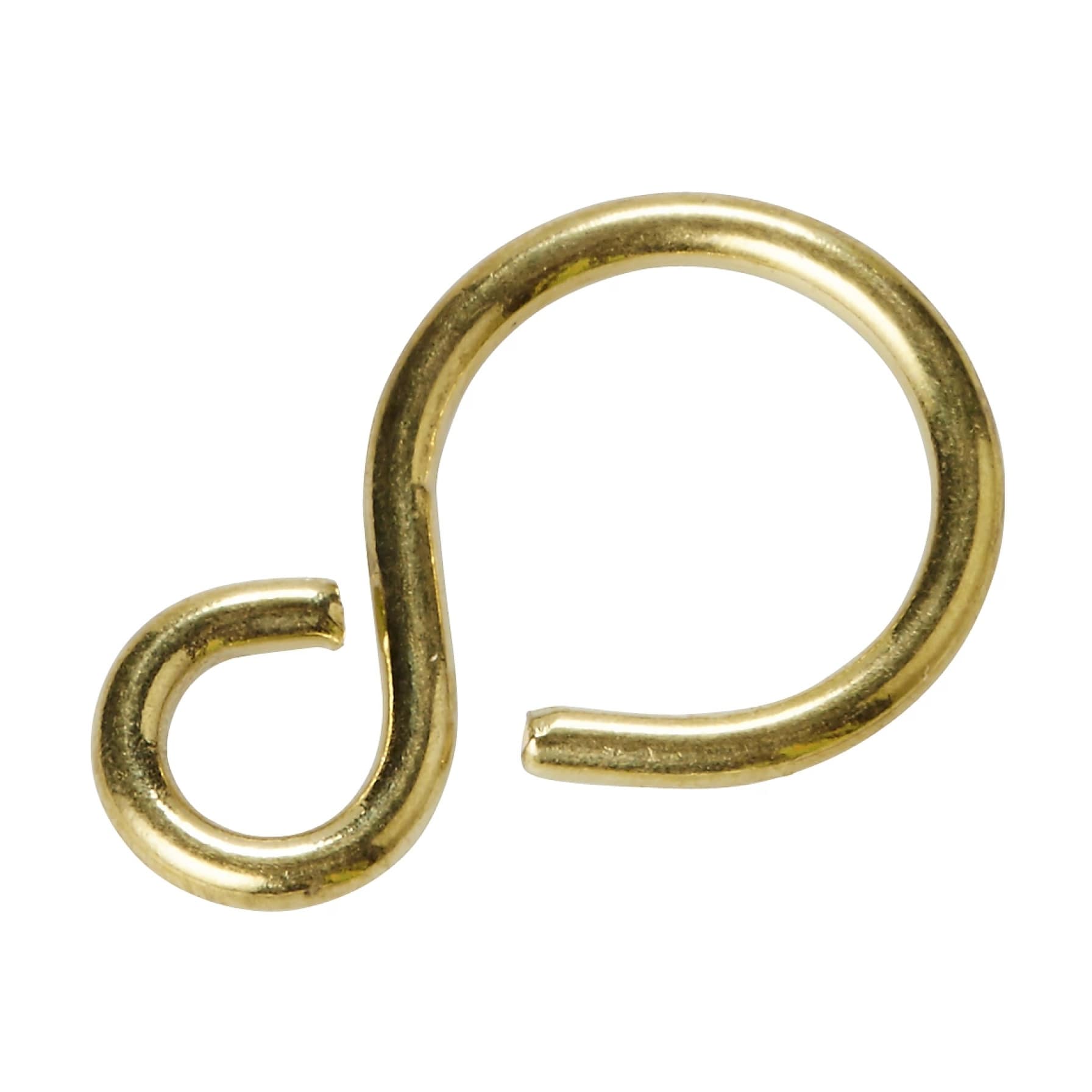 Diall Brass Sliding S-Hook Pack (2 x 25 mm, 4 Pc.)