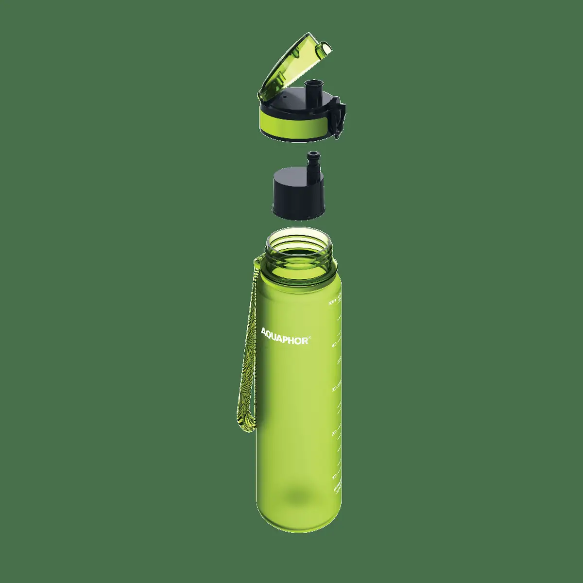 Aquaphor Water Filter Bottle City (0.5 L, Green)