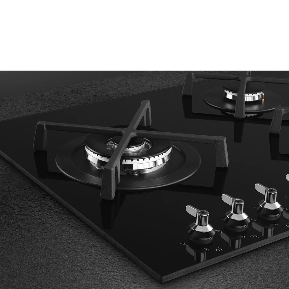 Smeg Classica Aesthetic Built-In 5-Burner Gas Hob, PV395LN (51 x 90 x 4.8 cm)