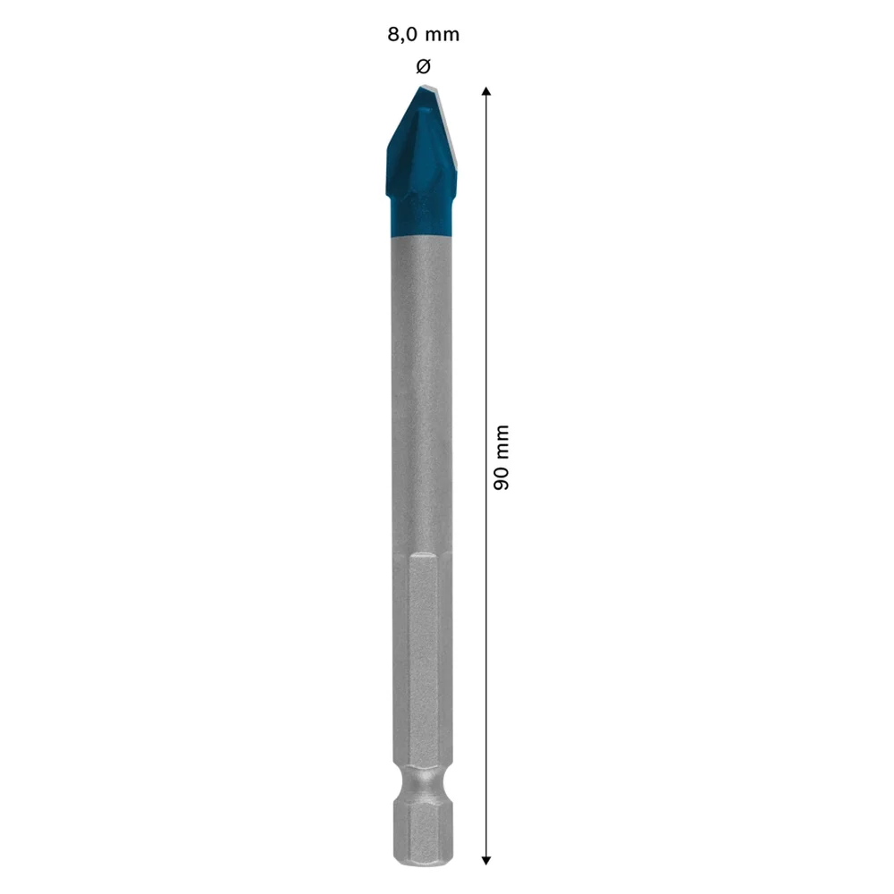Bosch EXPERT HardCeramic Drill Bit, HEX-9 (8 x 90 mm)