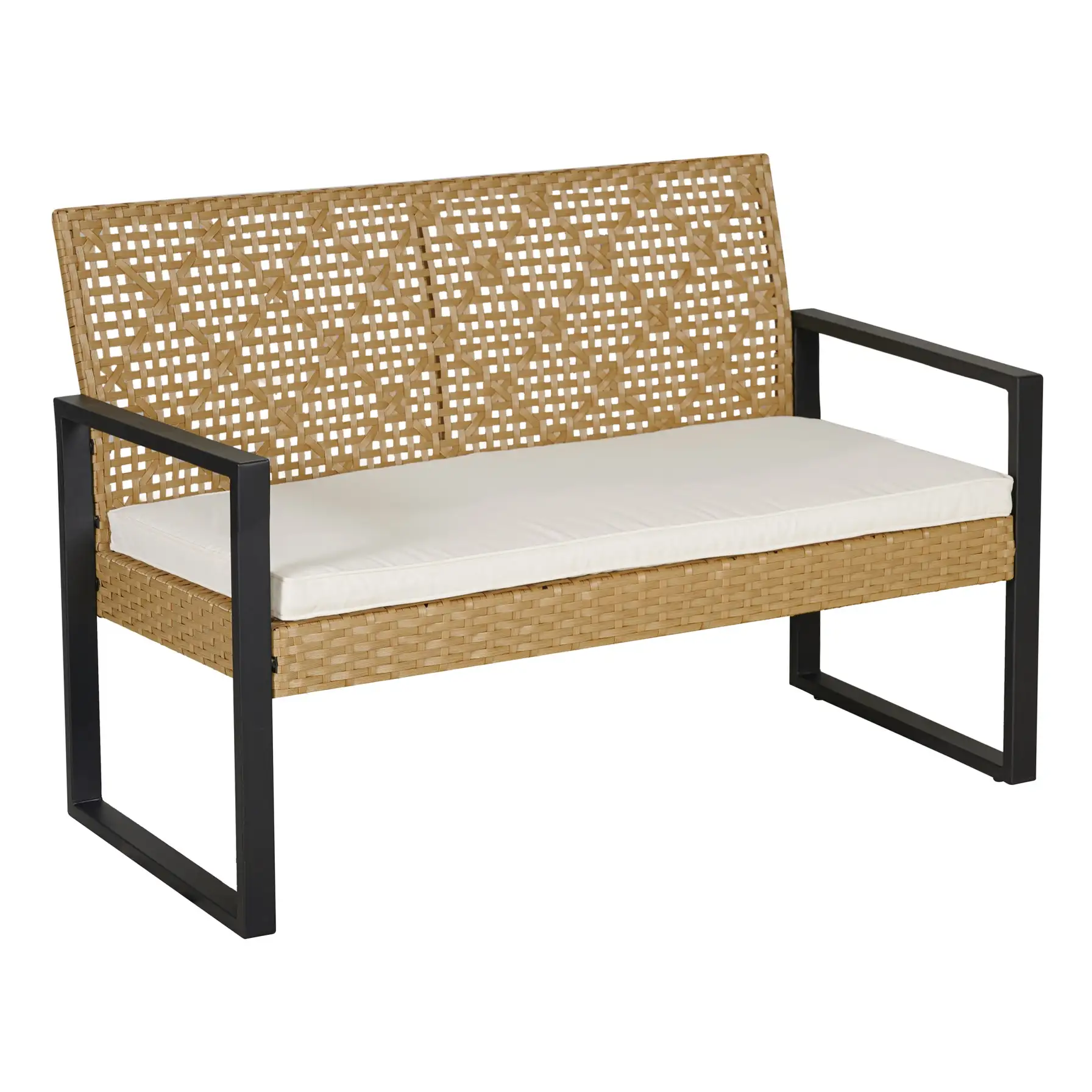Daisy 4-Seater Rattan & Steel Outdoor Sofa Set