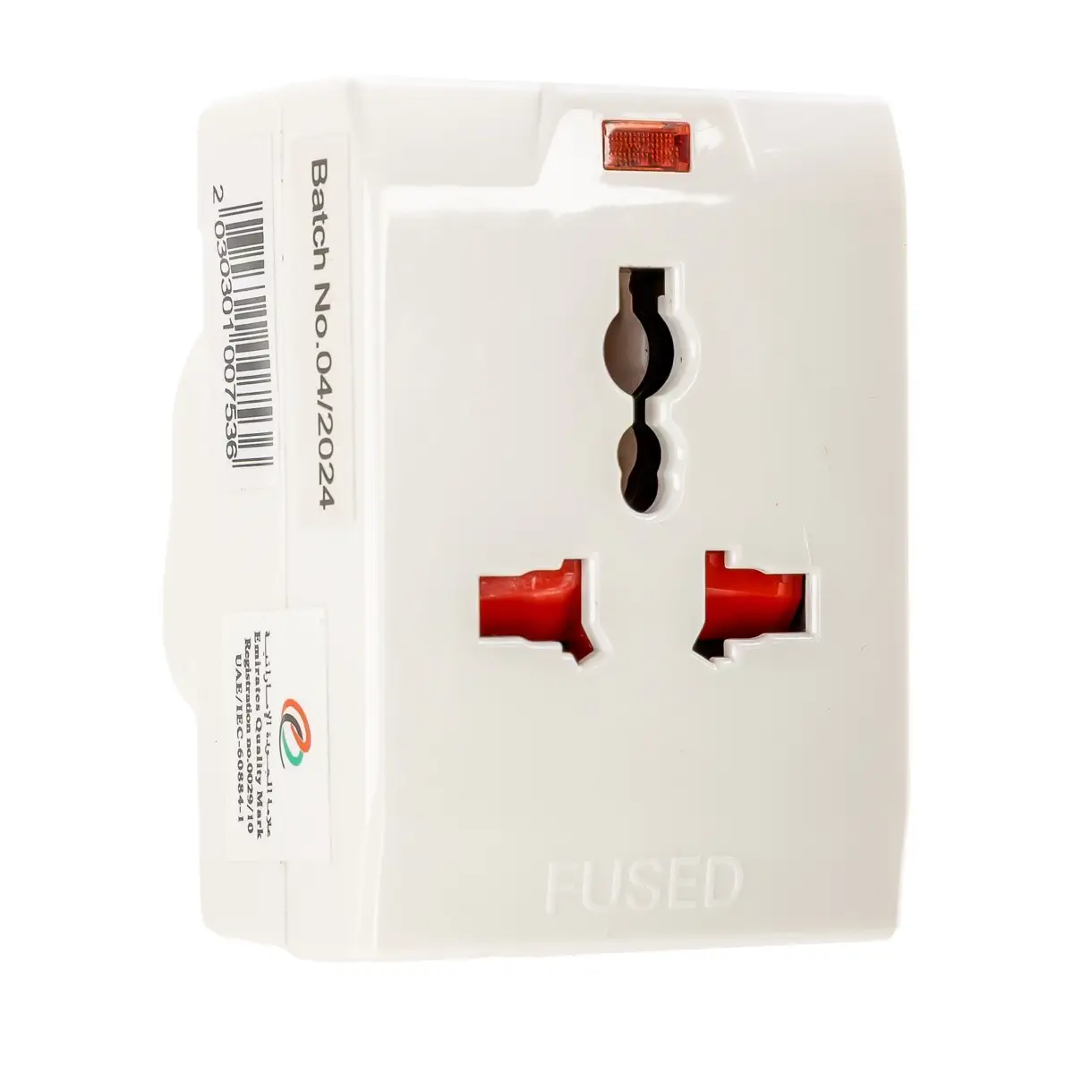 Oshtraco 3-Pin Multisocket (13 A, Assorted Colors)