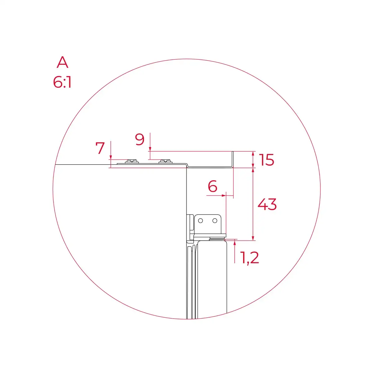 Teka Larder Built-In Refrigerator, RSL 73370 ME (316 L)