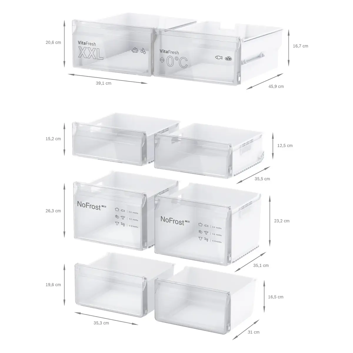 Bosch Series 4 French Door Fridge Freezer, KFN96VPE0M (646 L, Silver)