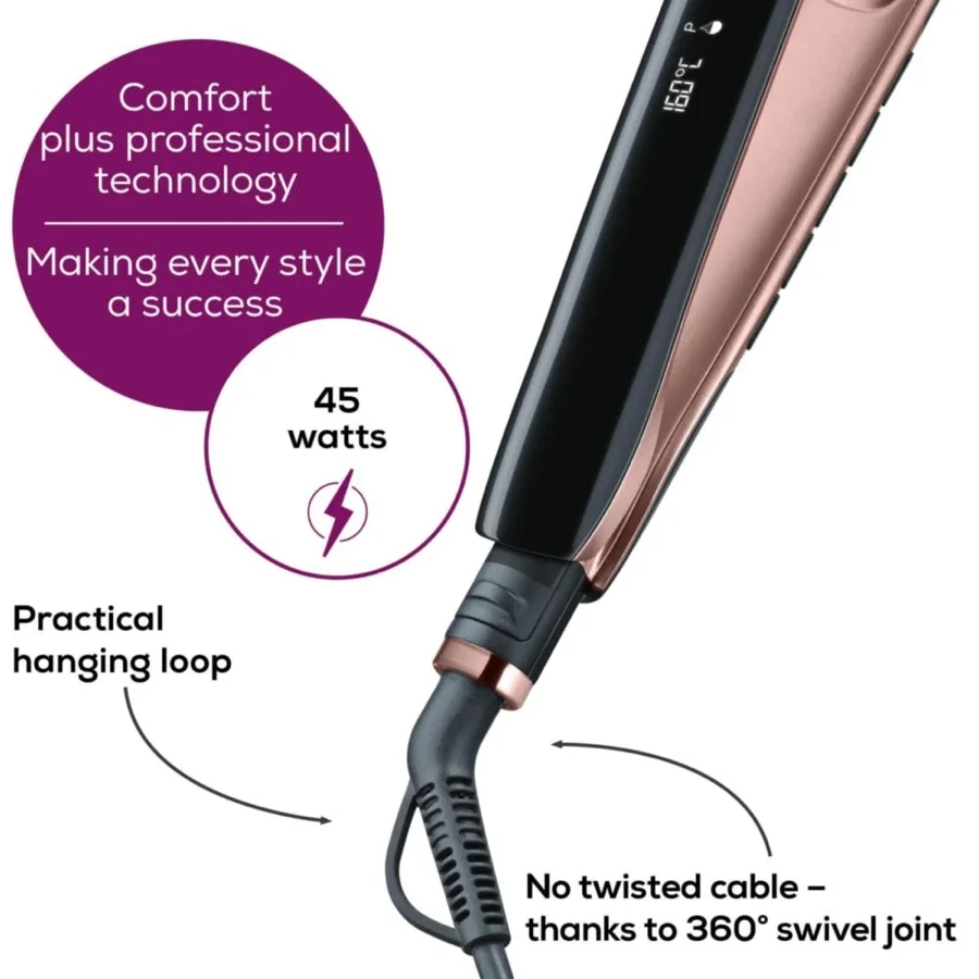 Beurer Hair Straightener W/Triple Ionic Function, HS80
