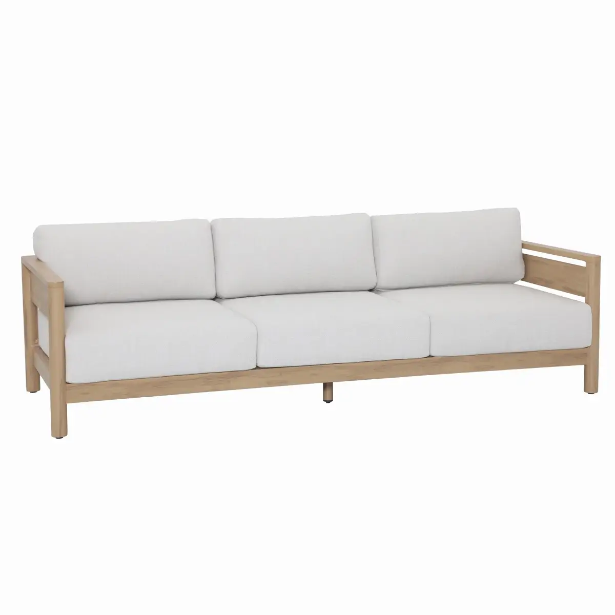 Colmar 5 Seater Aluminum Outdoor Sofa Set (Natural Wood Effect)