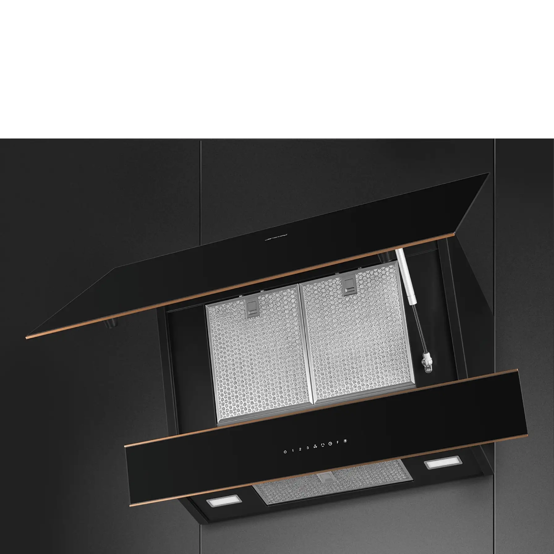 Smeg Dolce Stil Novo Aesthetic Decorative Wall Hood, KV694R (45.9 x 89.5 x 43.9 cm)