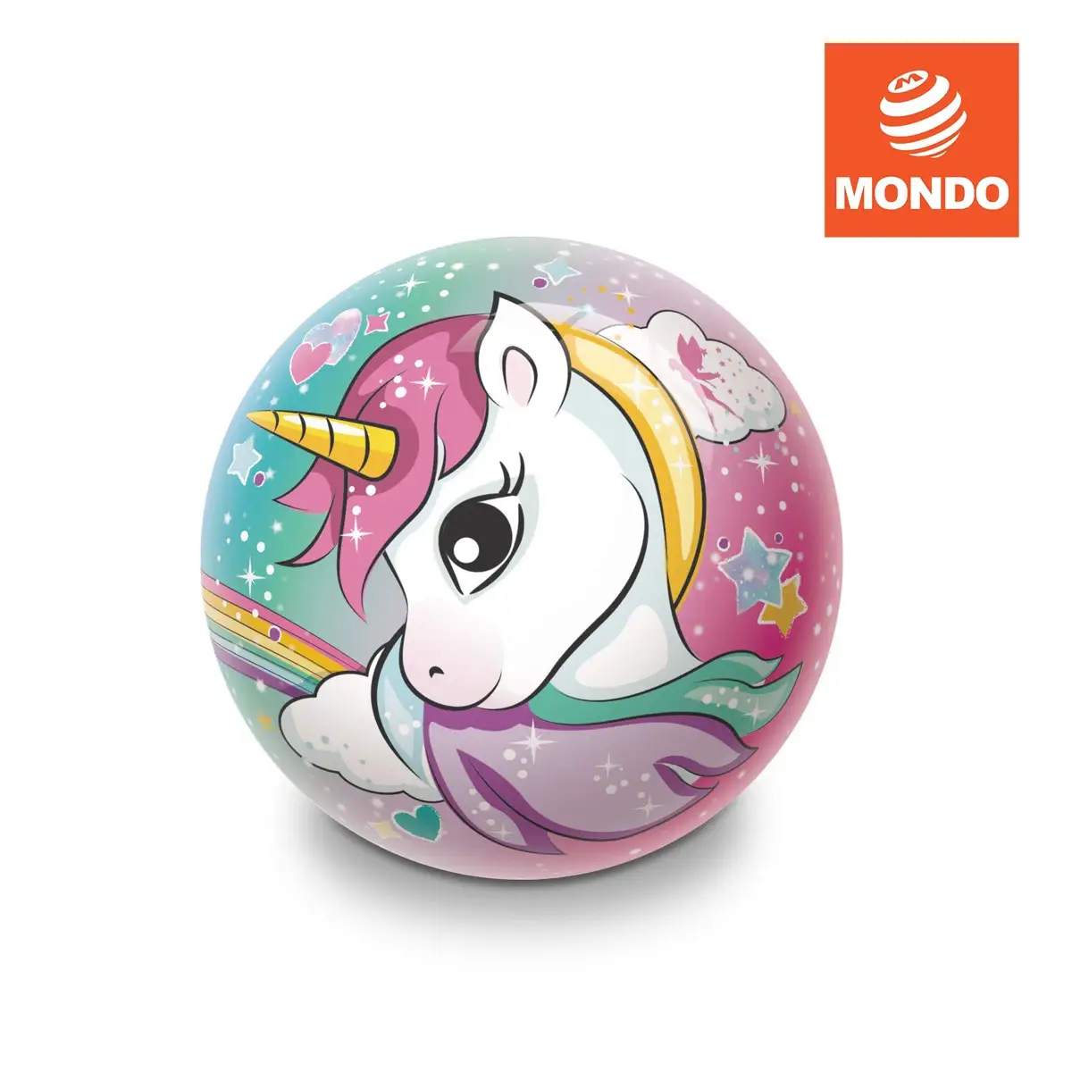 Mondo PVC Ball Unicorn Graphics (Assorted colors, Dia. 23 cm)