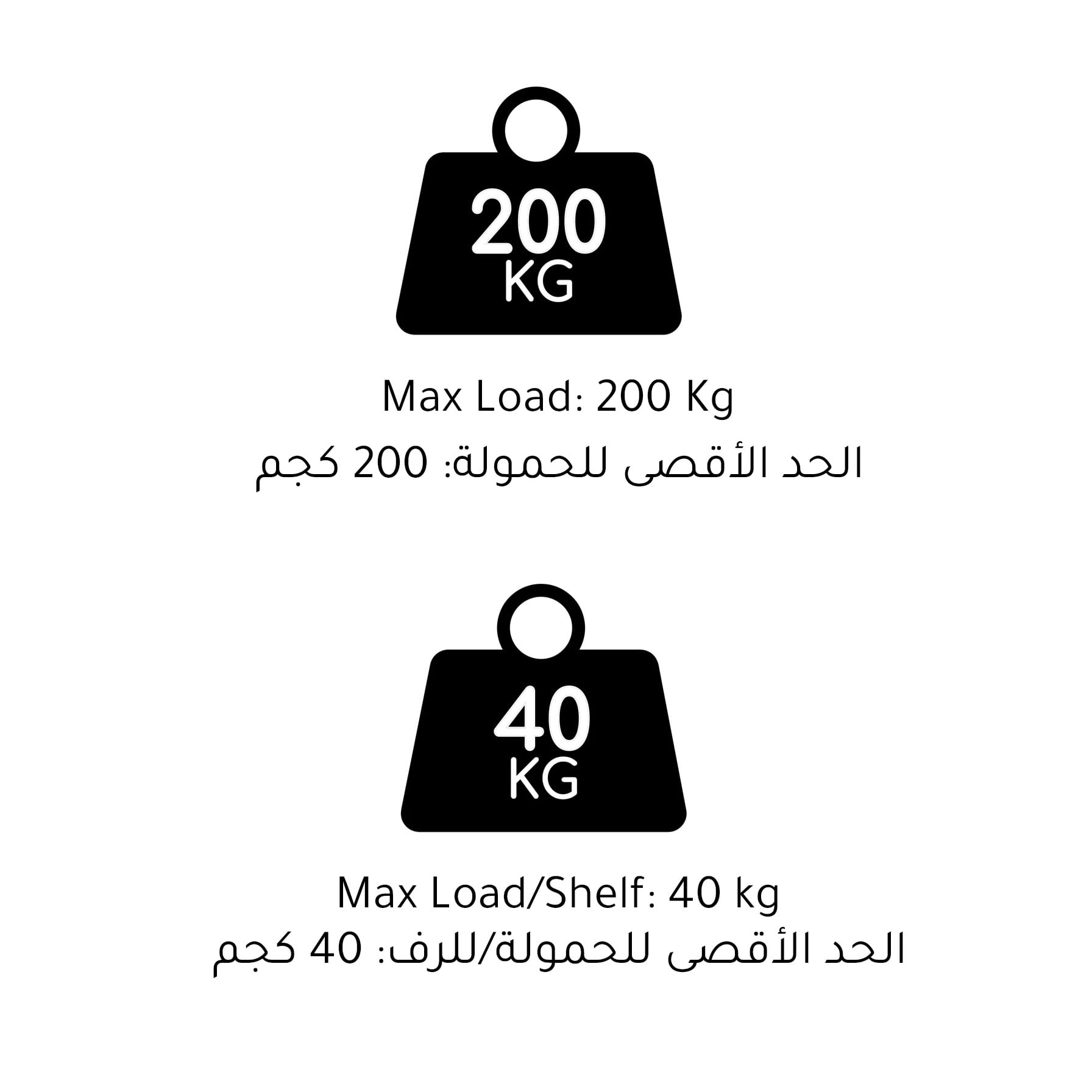 Cosmoplast Plastic 5-Tier Shelving Rack (90 x 45 x 185 cm)