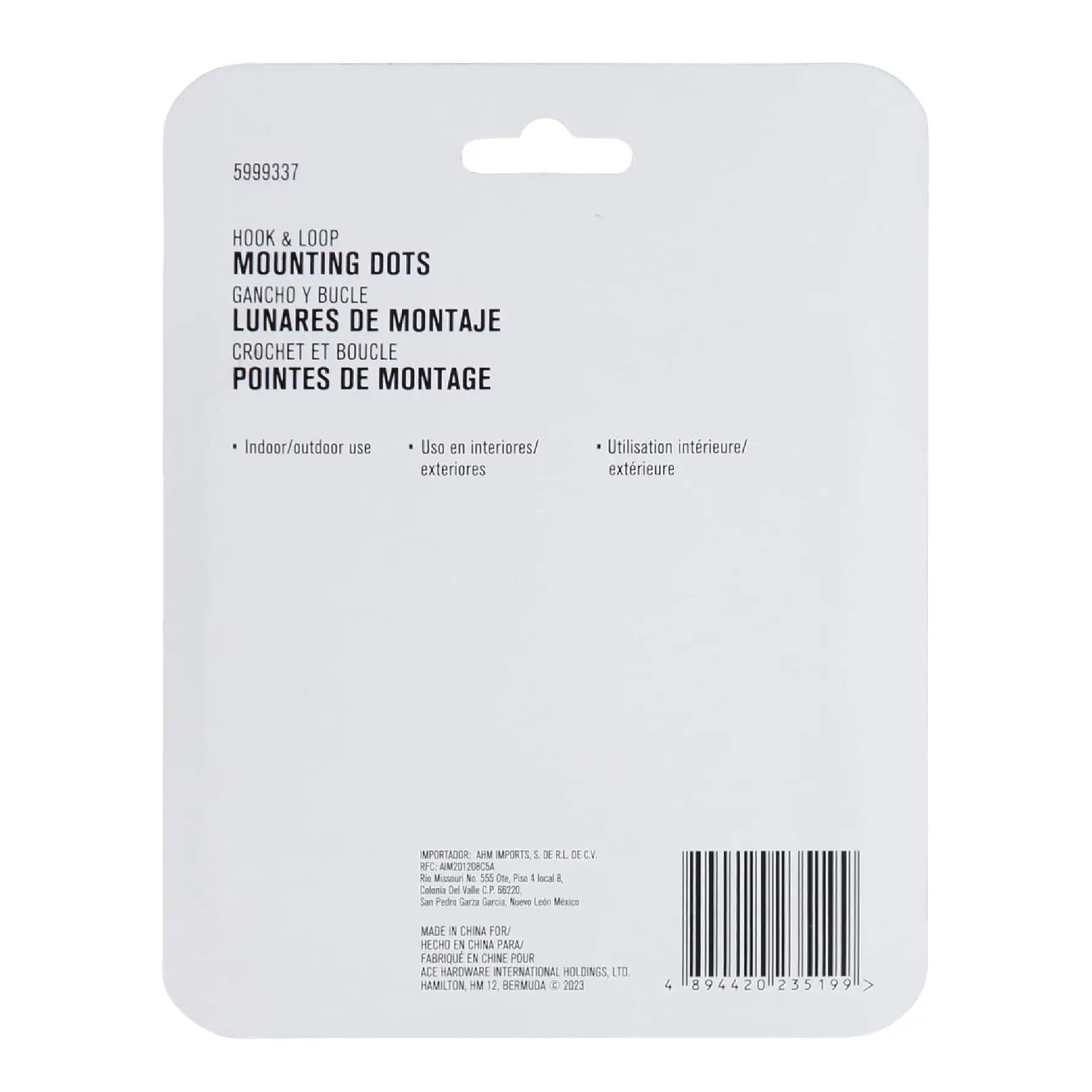 ACE Hook & Loop Mounting Dots (12 Pairs, Black)
