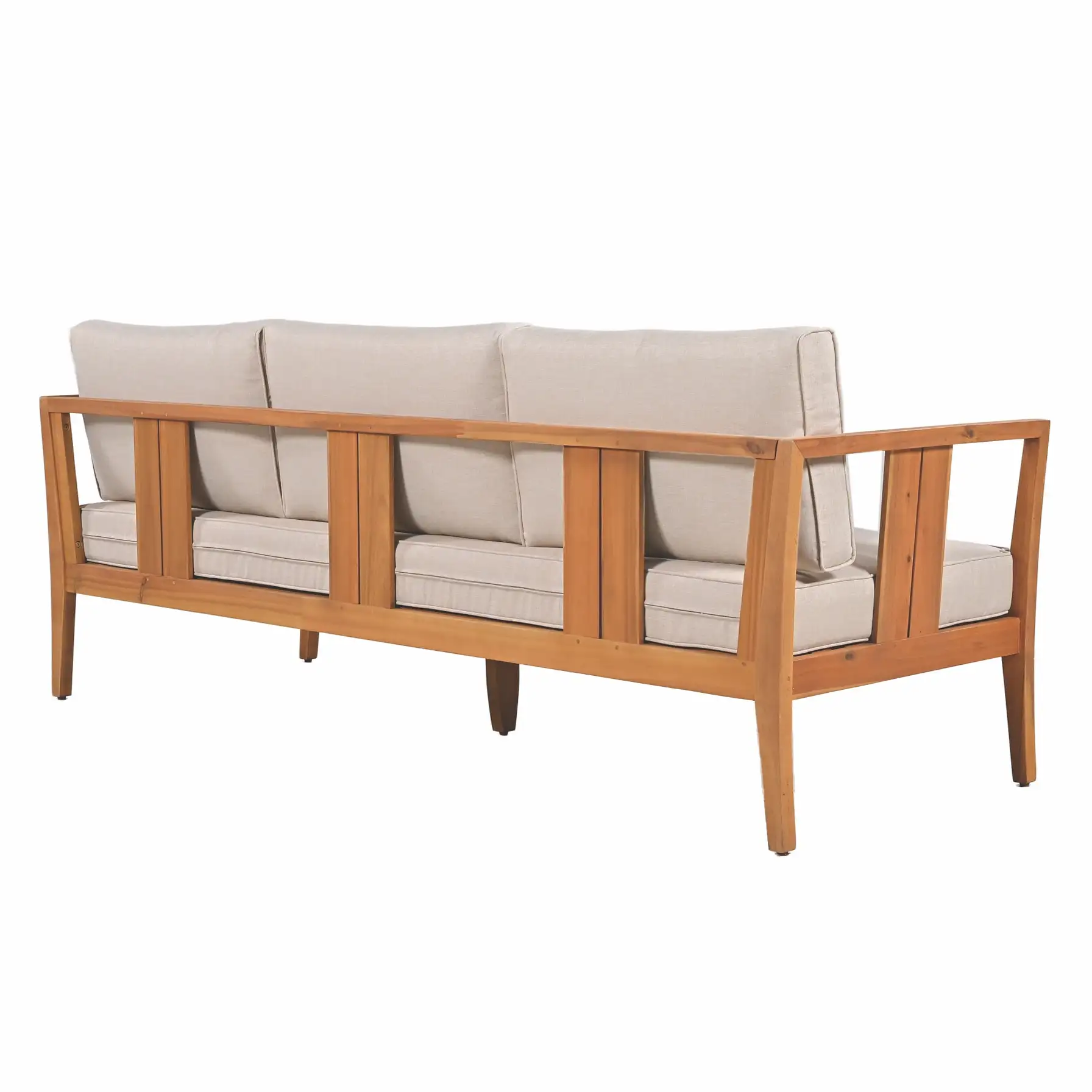 Living Accents Nicholson 5-Seater Acacia Wood Outdoor Sofa Set (184 x 68 x 61.5 cm)