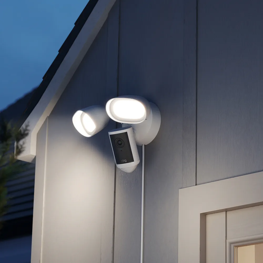 Ring Wired Floodlight Cam Pro 4K Security Camera, B0DYWXRJ5X (New Gen)