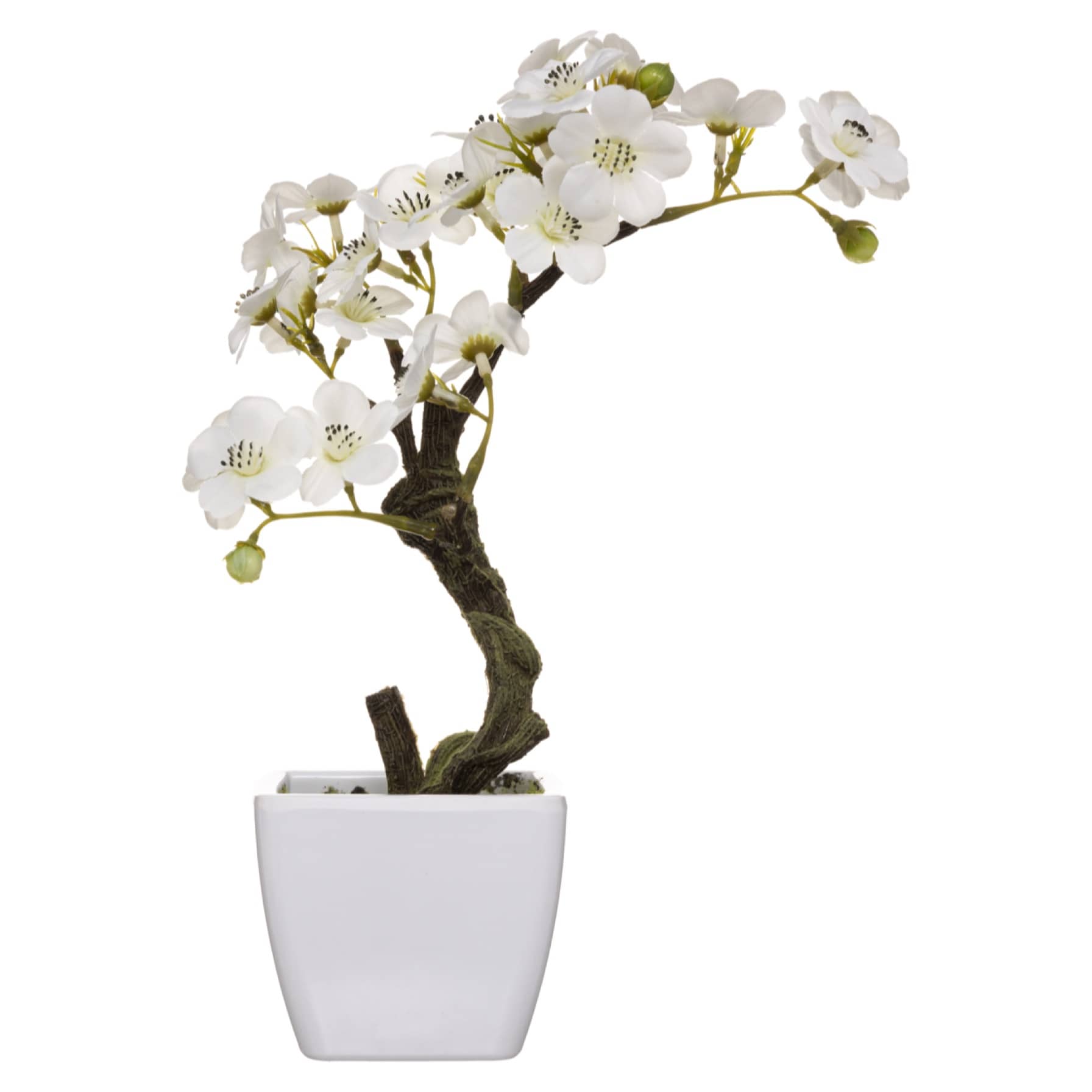 Atmosphera Blossom Mela Artificial Plant W/Pot (18 x 18 x 26 cm)