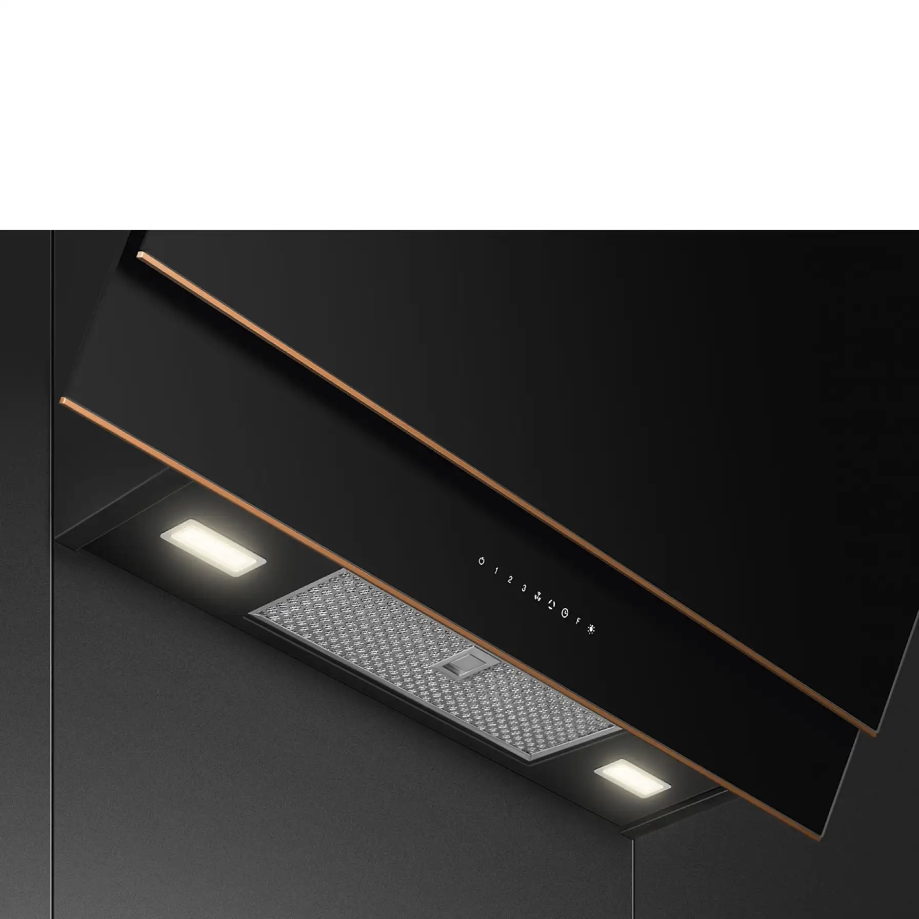 Smeg Dolce Stil Novo Aesthetic Decorative Wall Hood, KV694R (45.9 x 89.5 x 43.9 cm)