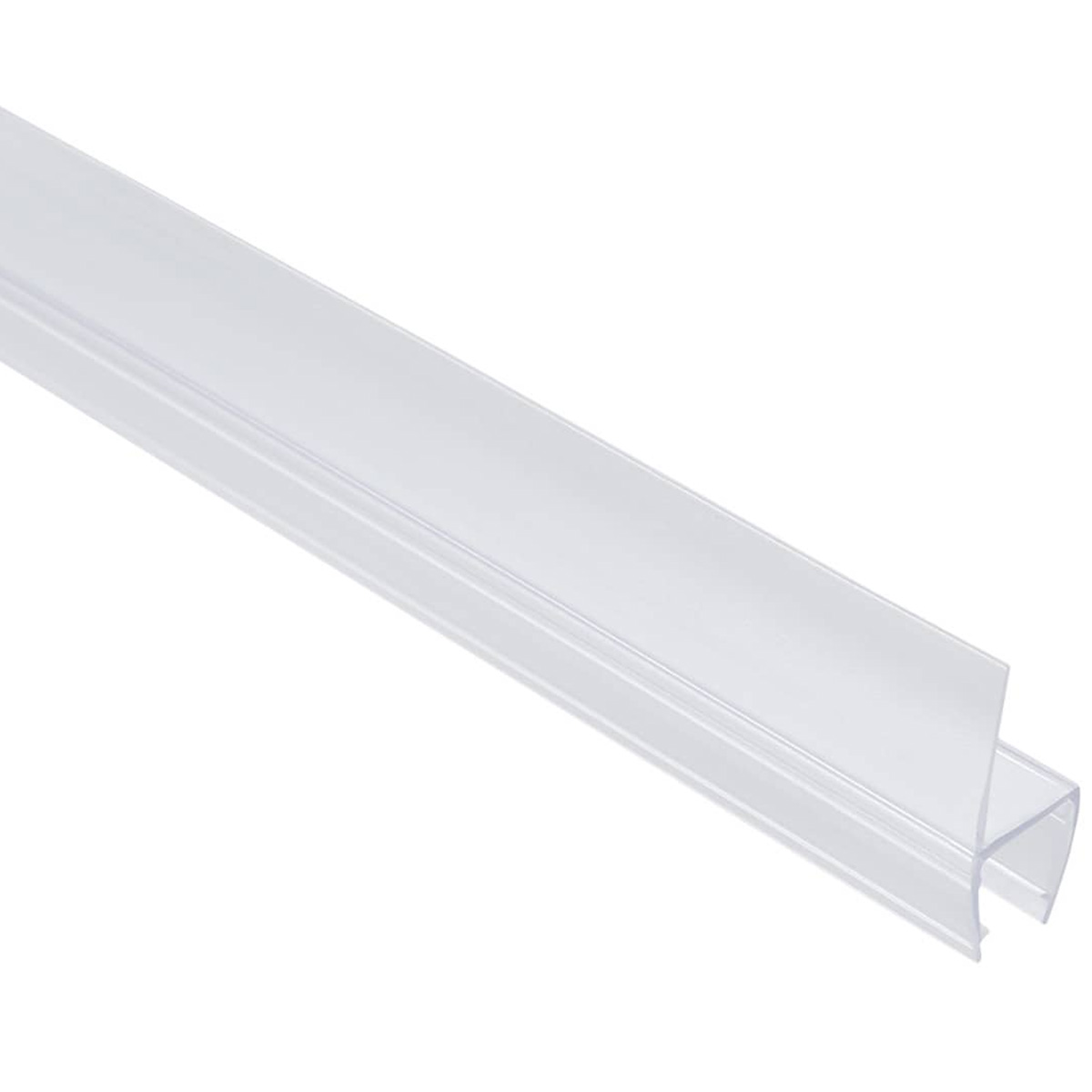 Mkats Glass Door Lip Side Seal (1 cm, White)