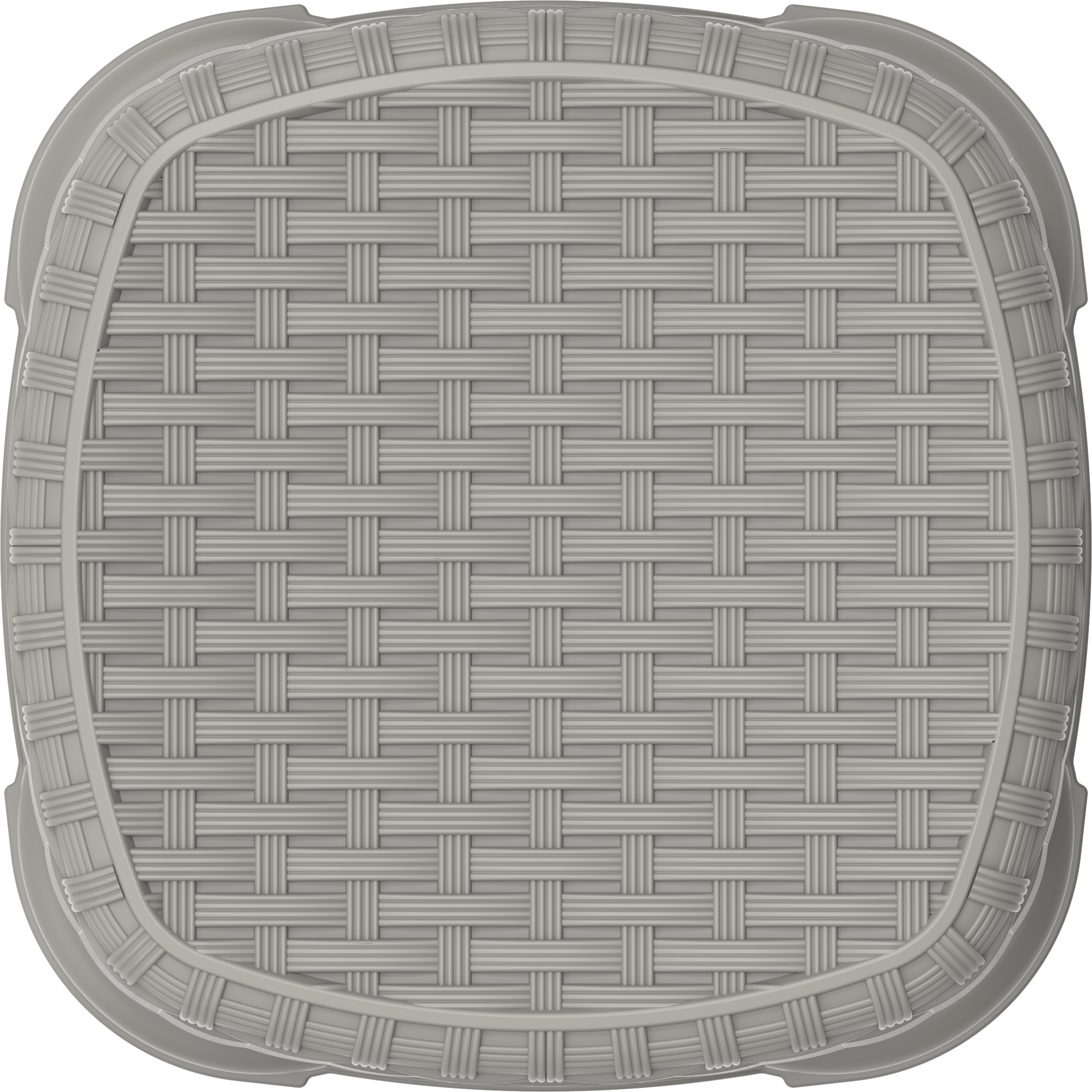 Cosmoplast Rattan Step Stool (30 x 30 x 28 cm) 