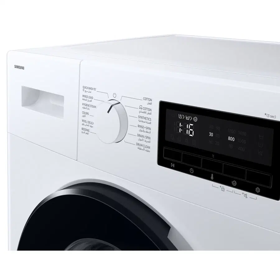 Samsung 7 Kg Free Standing Front Load Washer W/Digital Inverter Technology, WW70FG3M05AWGU (White, 1400 rpm)