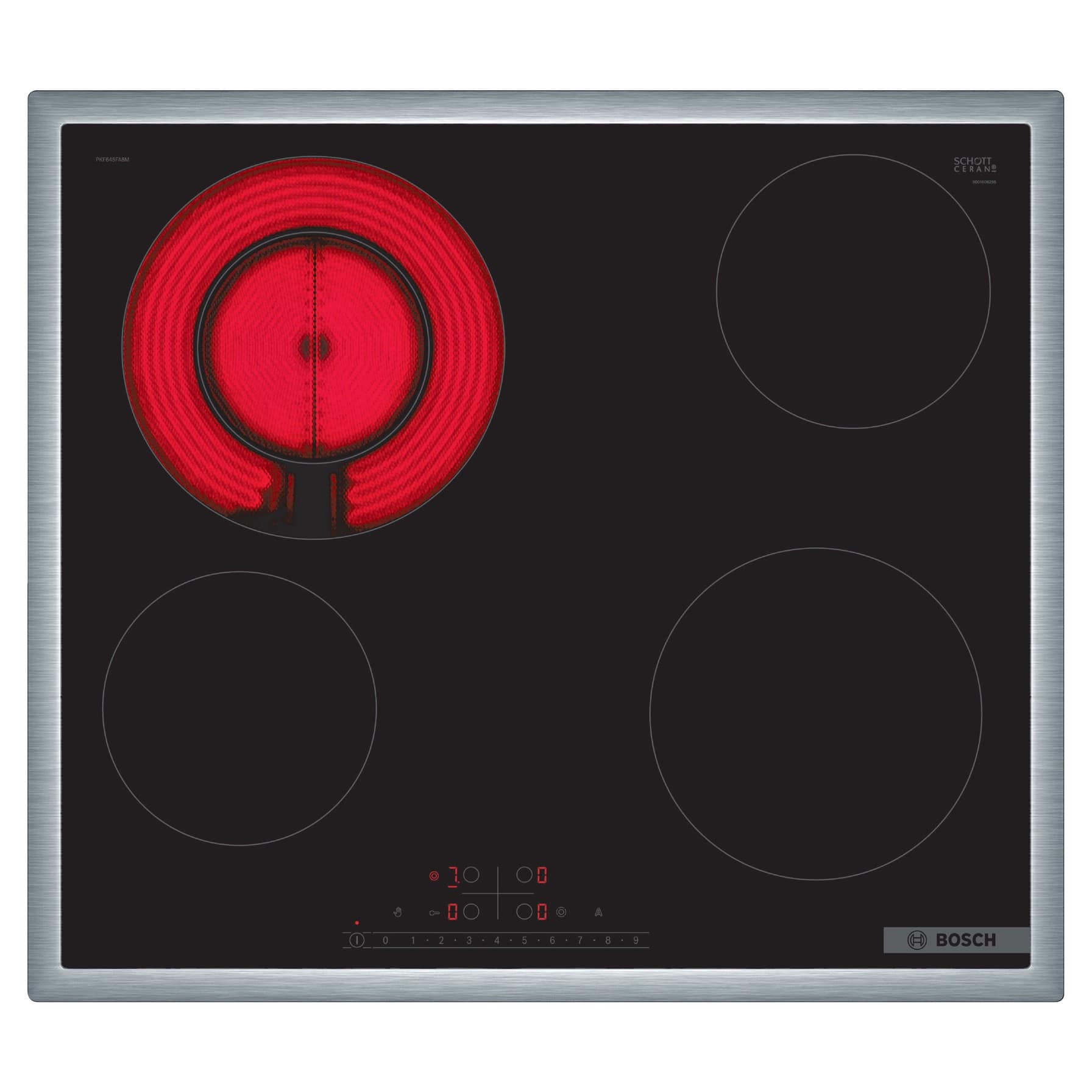 Bosch Built-In 4-Burner Electric Hob, PKF645FA8M (60 cm)