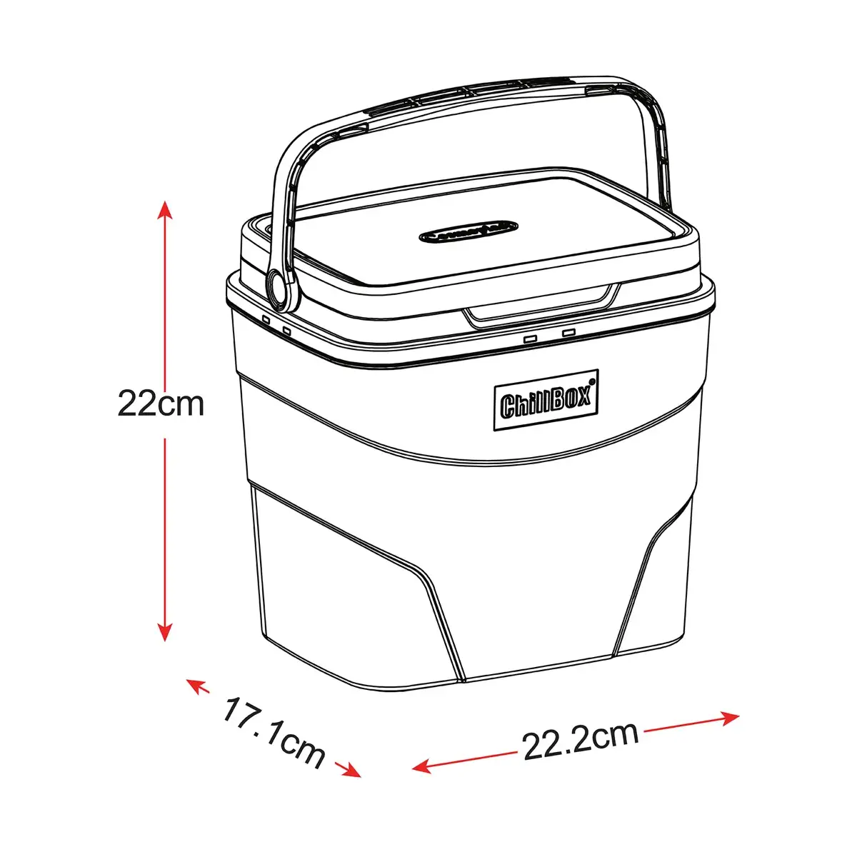Cosmoplast Plastic Chill Box Set (3 Pc.)
