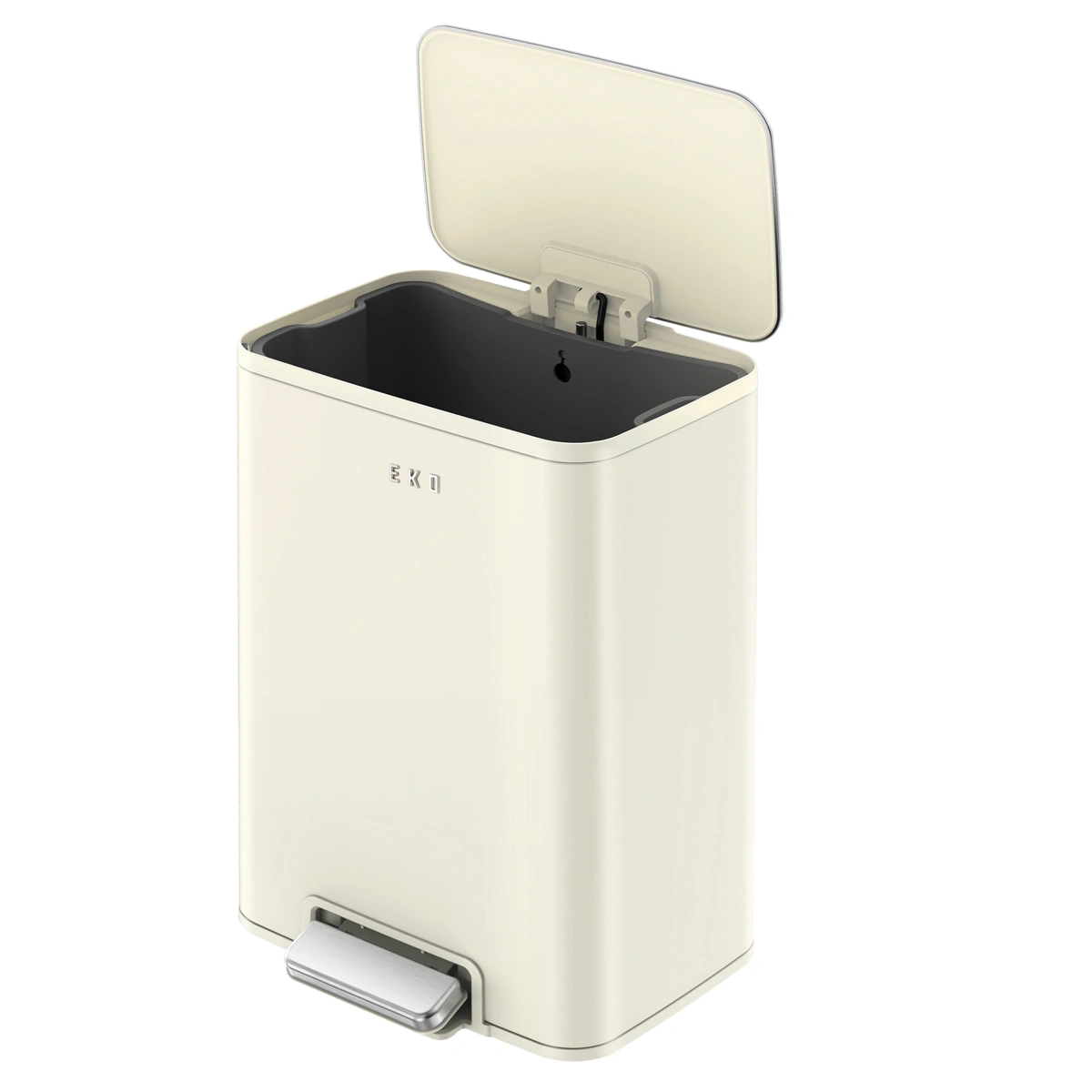 Eko Marina Stainless Steel Step Bin (34.1 x 29.1 x 44.6 cm, 20 L, Vanilla)