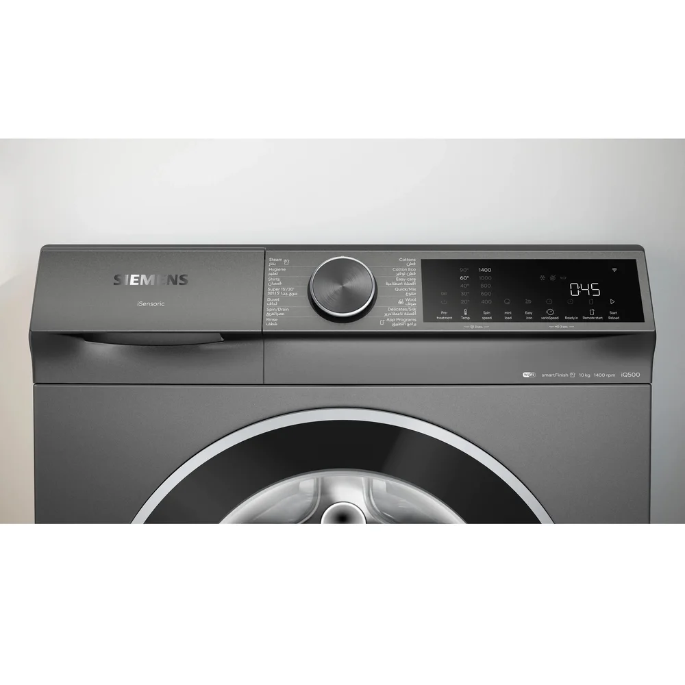 Siemens IQ500 10 Kg Freestanding Front Load Washer, WG54K2ZRGC (Cast Iron Grey, 1400 RPM)