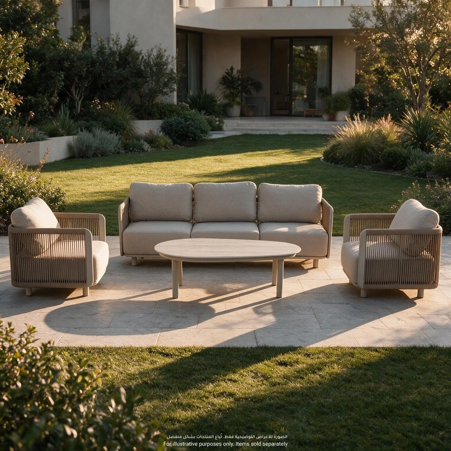 Alberta 5-Seater Aluminum Sofa Set (217 x 73 x 65 cm)