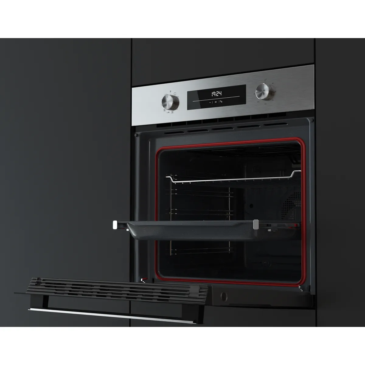 Teka Multifunction Electric Oven W/8 Cooking Functions & HydroClean System, NEO HSB 6350 SS (71 L)