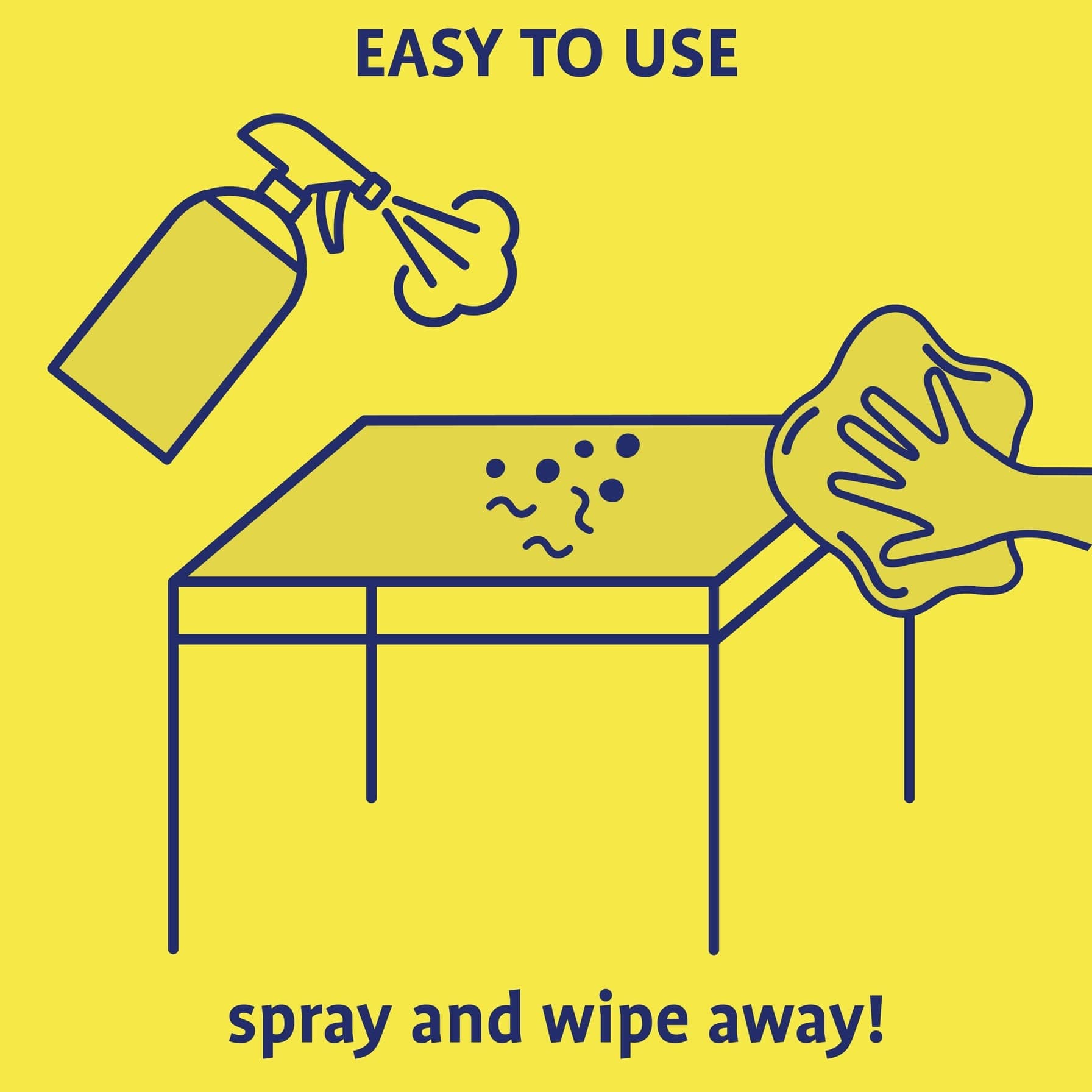 Originally Yellow Plant-Based All Purpose Vinegar Cleaner Spray (473 ml, Lemon)
