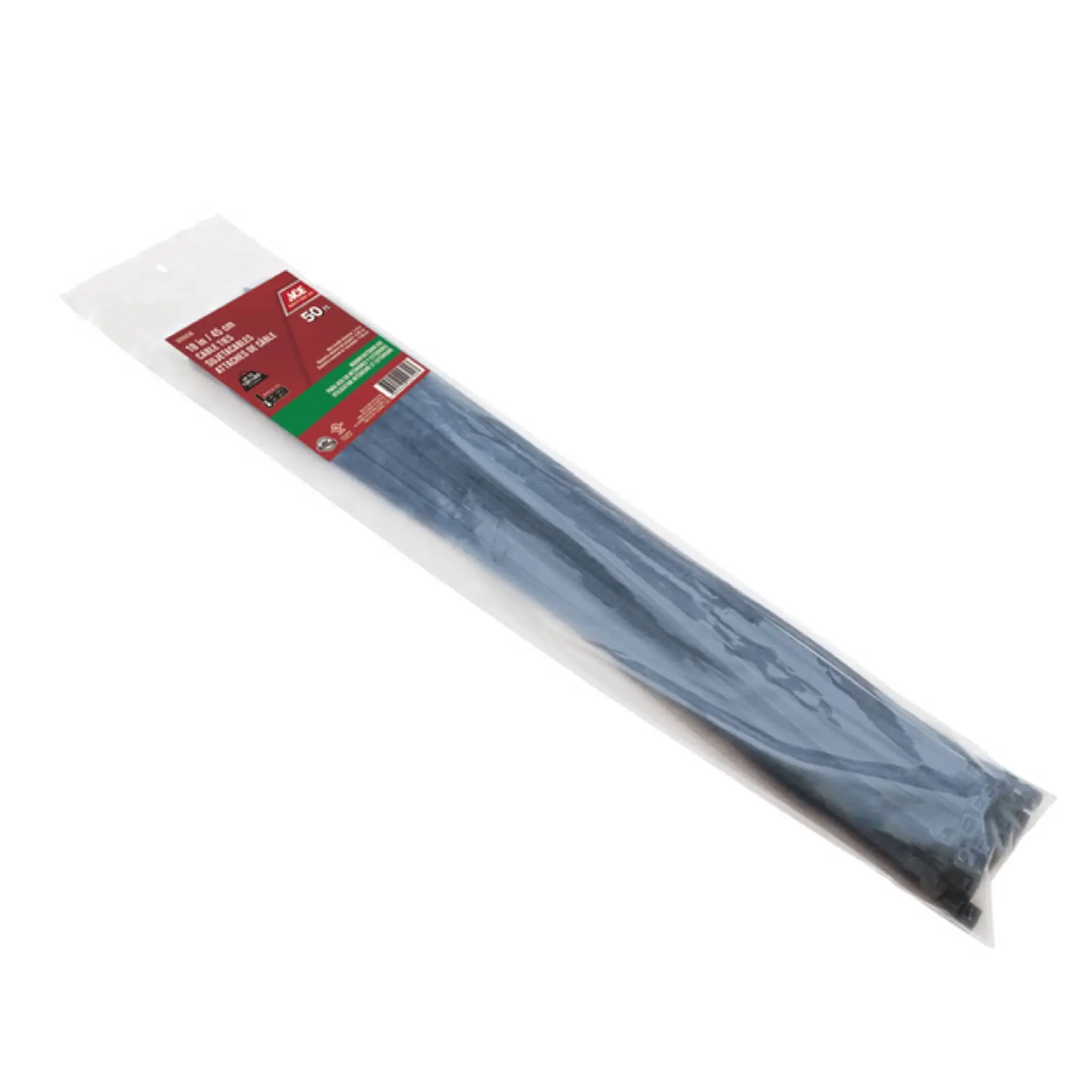 ACE Polypropylene Cable Tie Pack (45.72 cm, 50 Pc., Black)