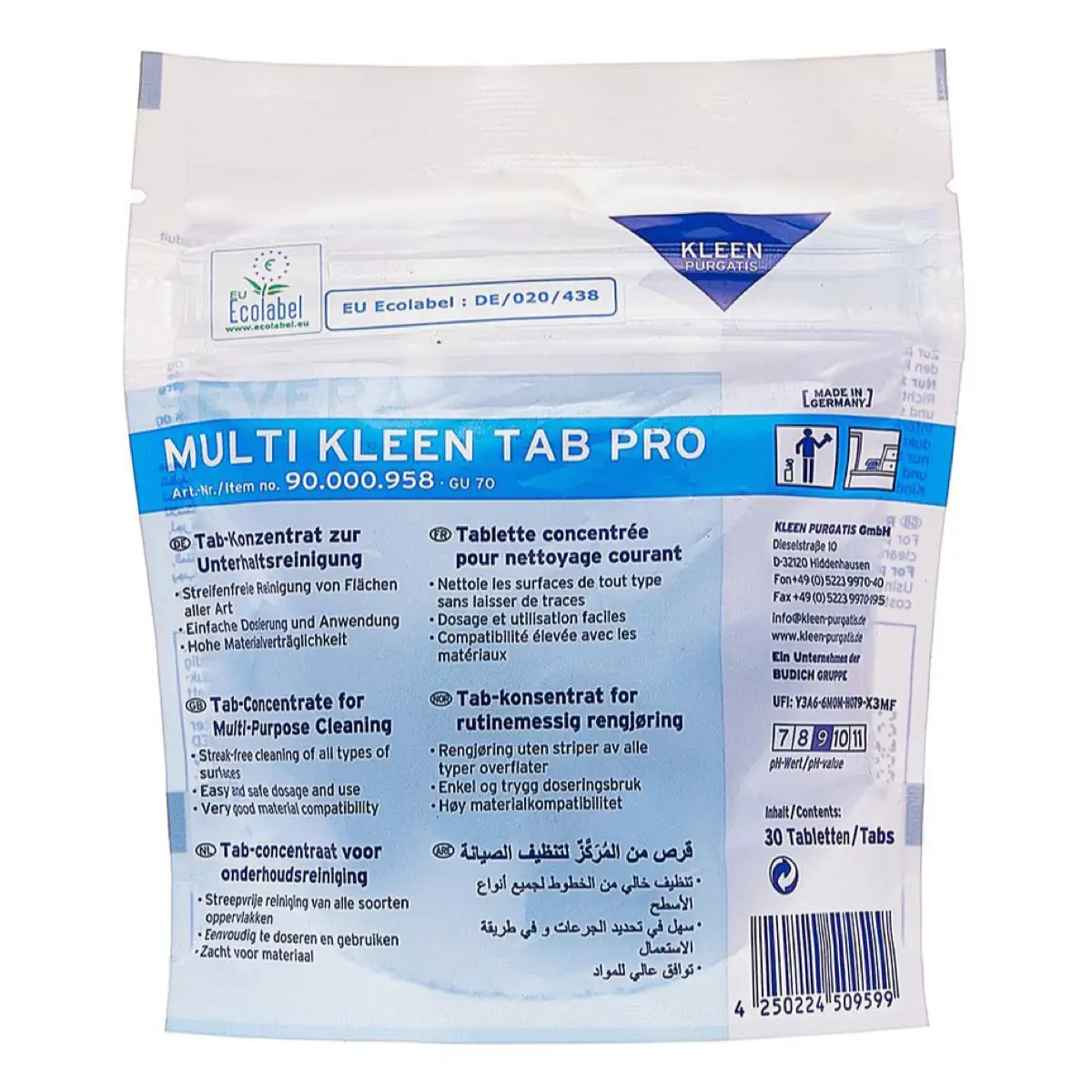 Multi Kleen Tab Pro Severa Blue (30 Tabs)
