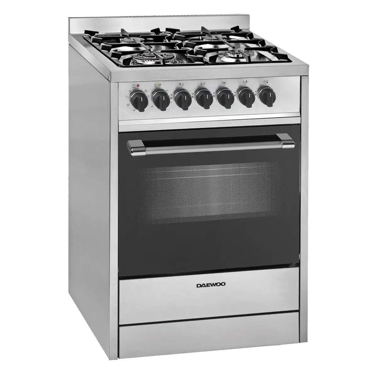 Daewoo Freestanding 4-Burner Multifunction Gas Cooker W/Electric Oven, DGE-S664HE (92 x 69.5 x 66 cm, 56 L)