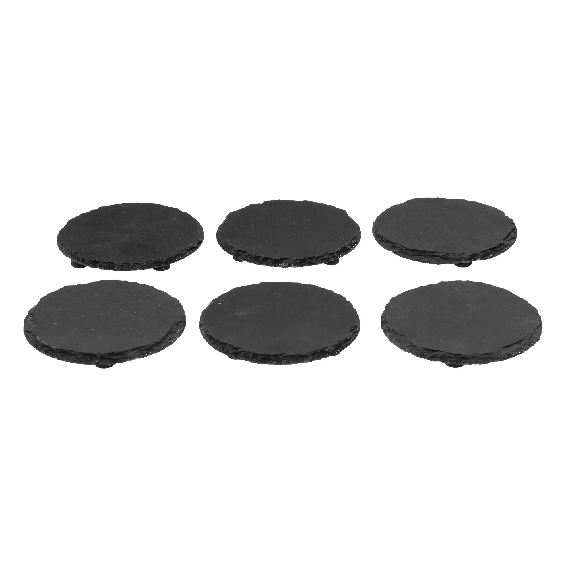 SG Slate Coaster Set W/Rack (6 Pc.)
