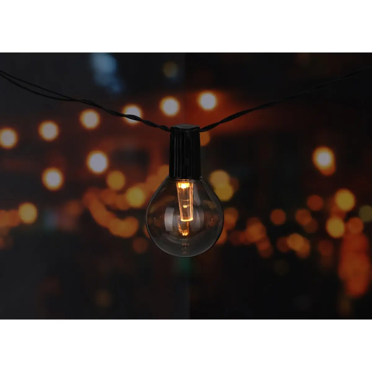 Party LED Lights with Solar Panel (Grey, 10 Pc.)