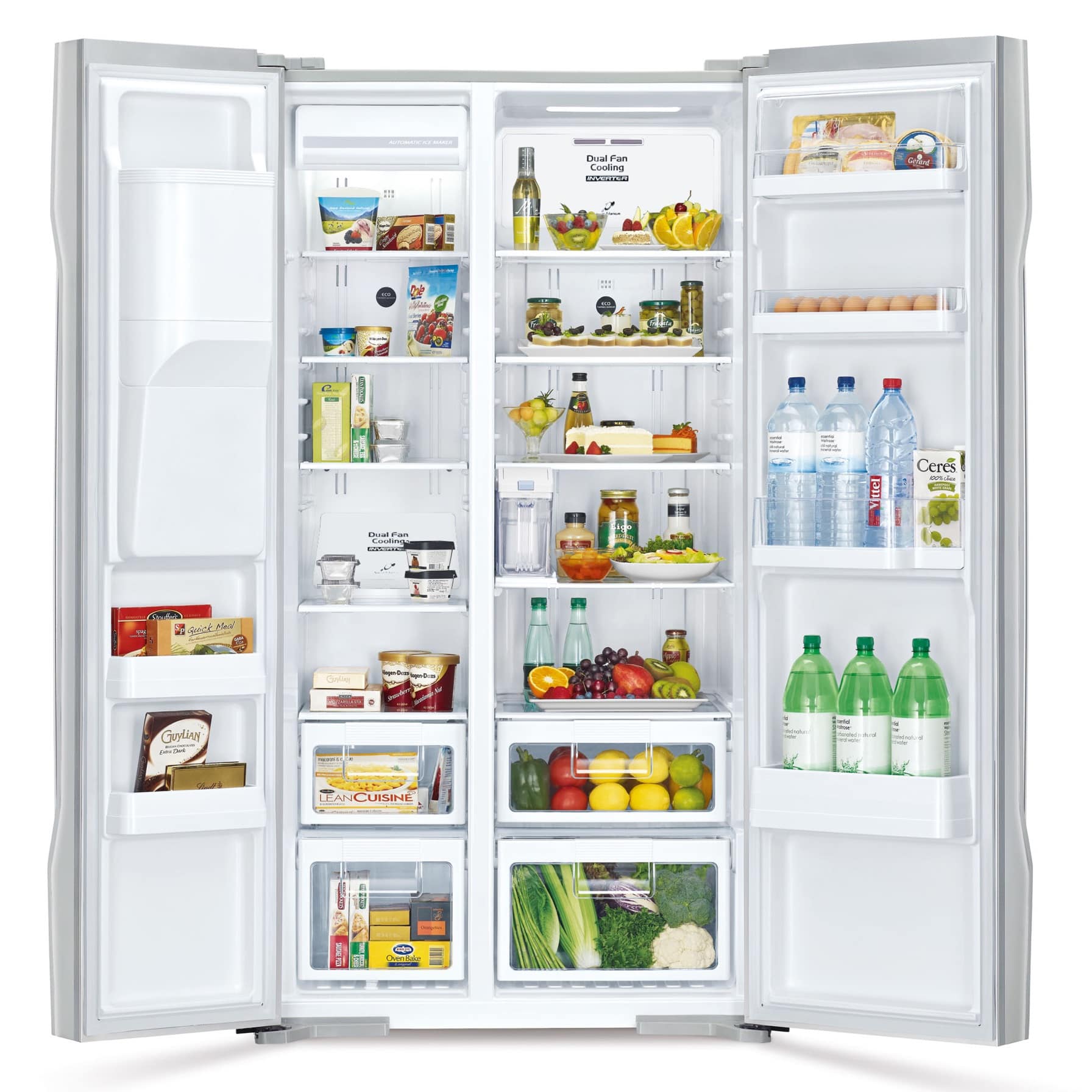 Hitachi Side by Side Refrigerator, RSX700GPUK0GS (700 L)