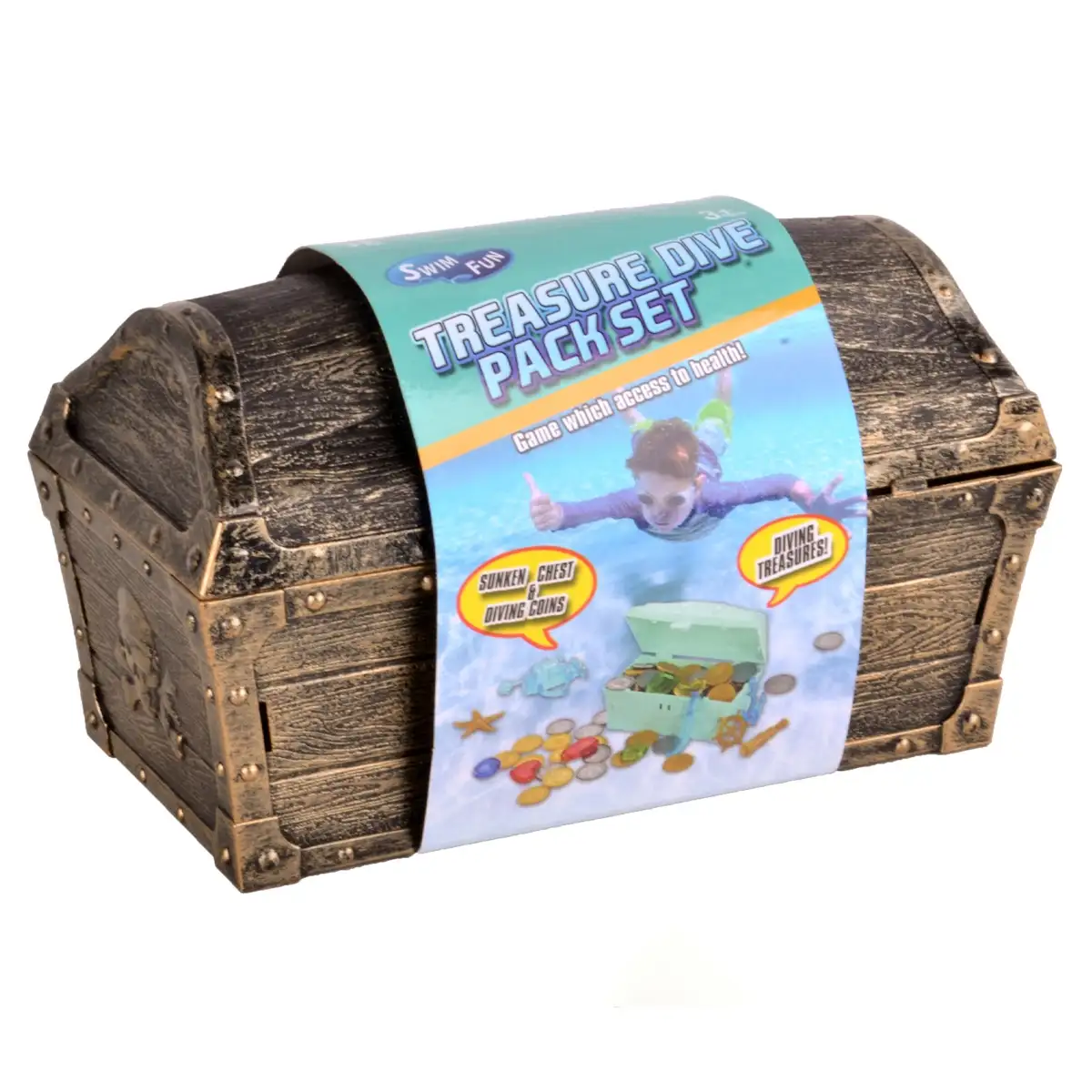 Swim Fun Diving Treasure Chest Set Pool Toy (27 Pc.)