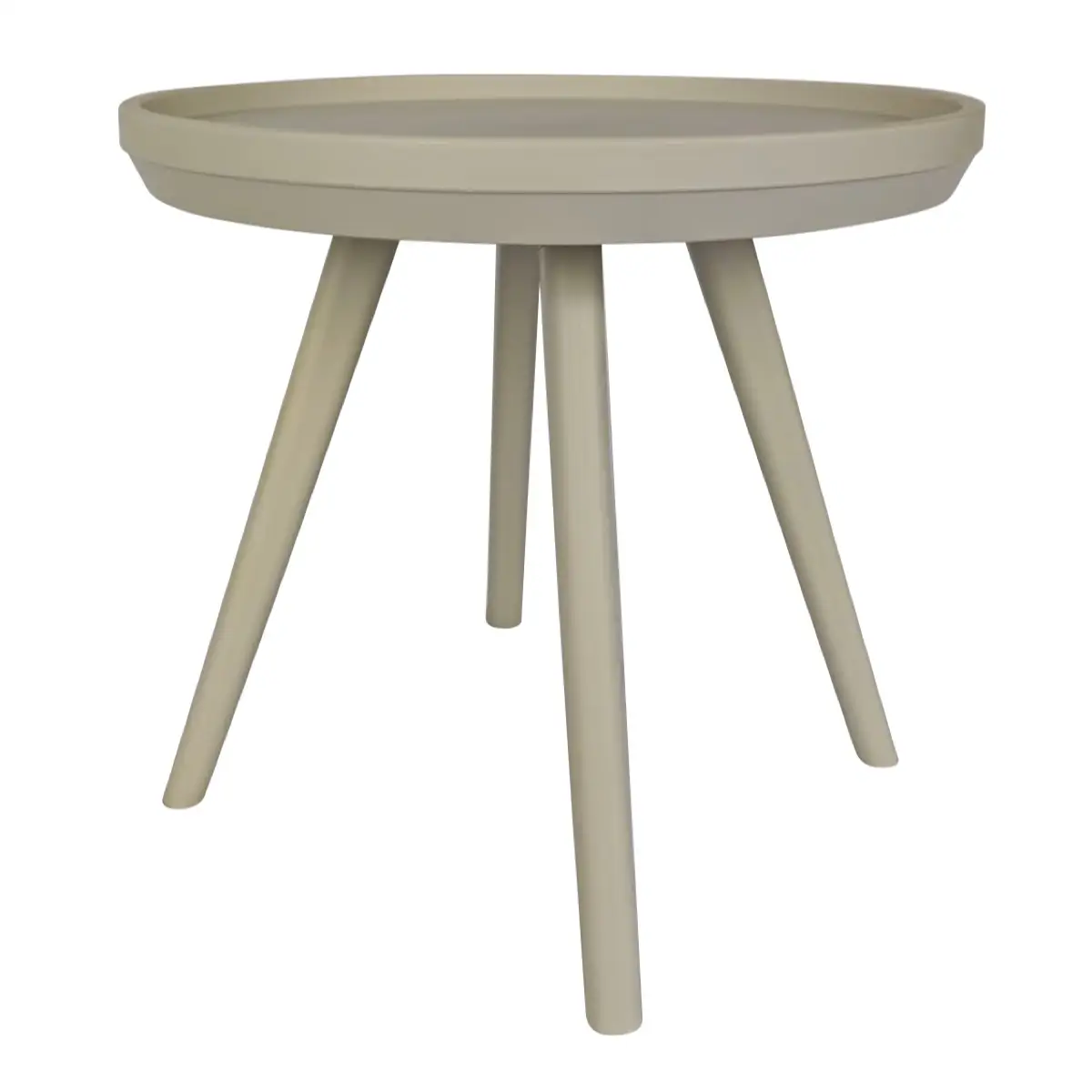 Rio Injected Plastic Side Table (Beige, 50.5 x 52 cm)