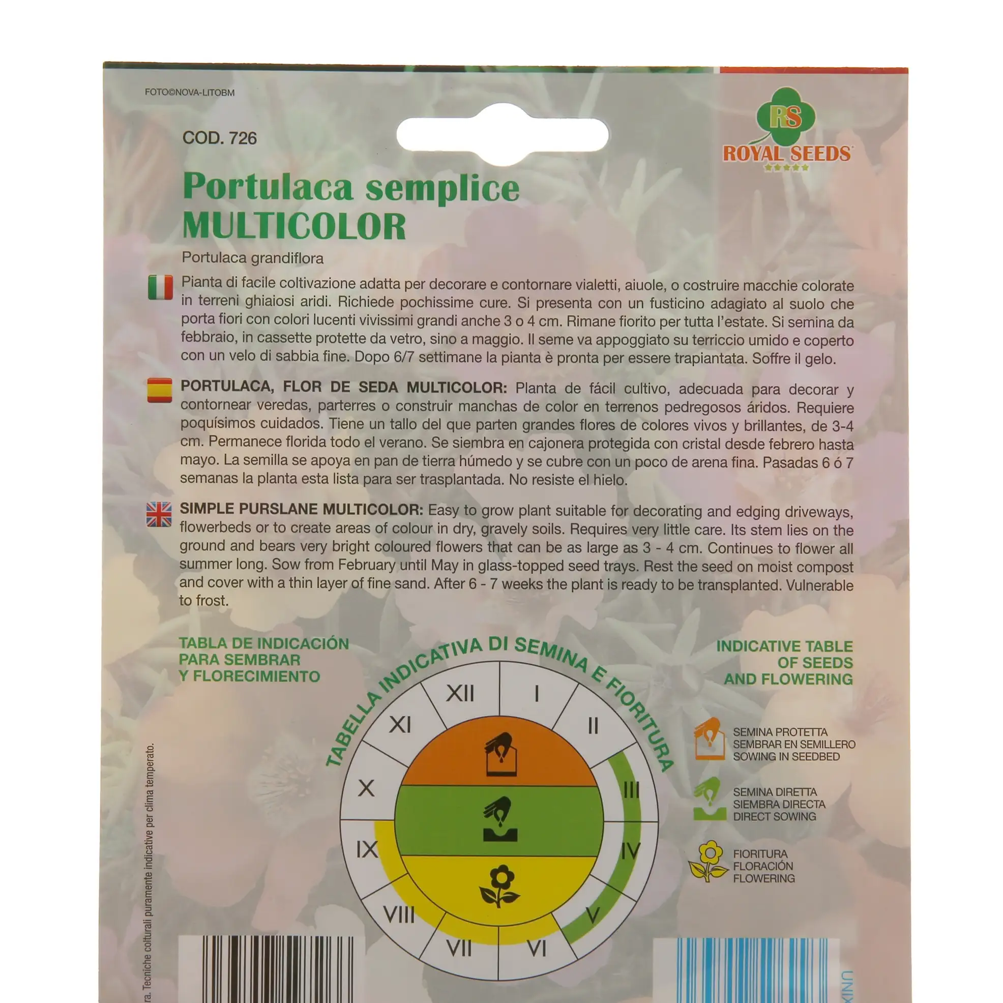 Royal Seeds Single Mixed Simple Purslane Seed Pack