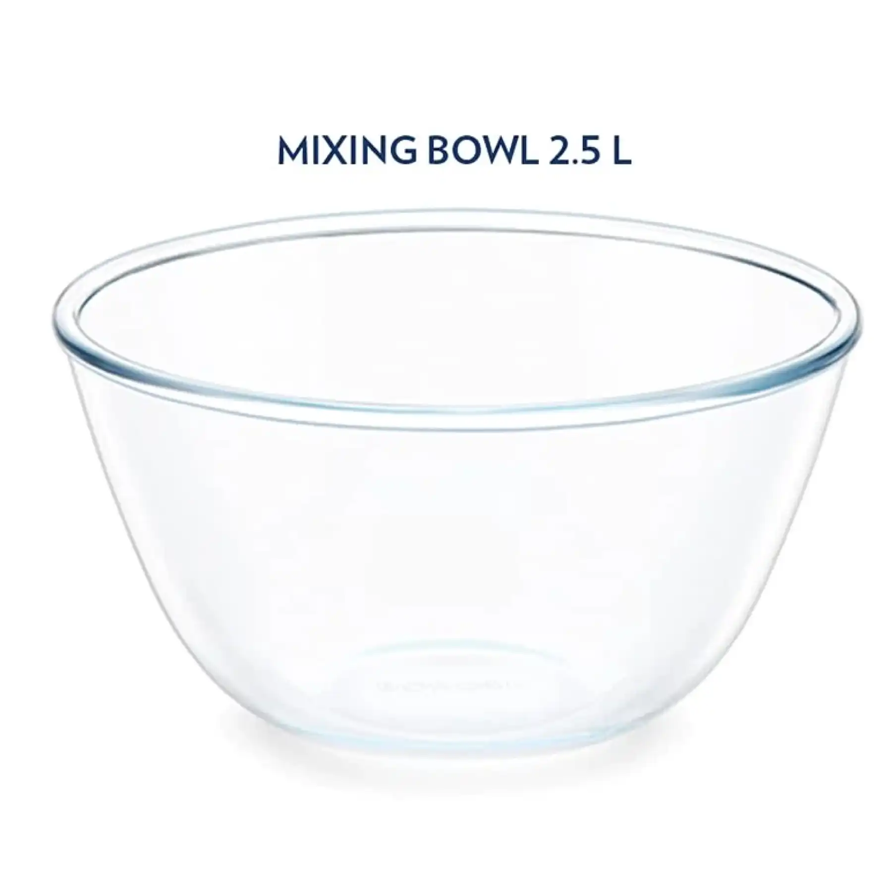 Borosil Borosilicate Glass Mixing Bowl (2.5 L, Clear)