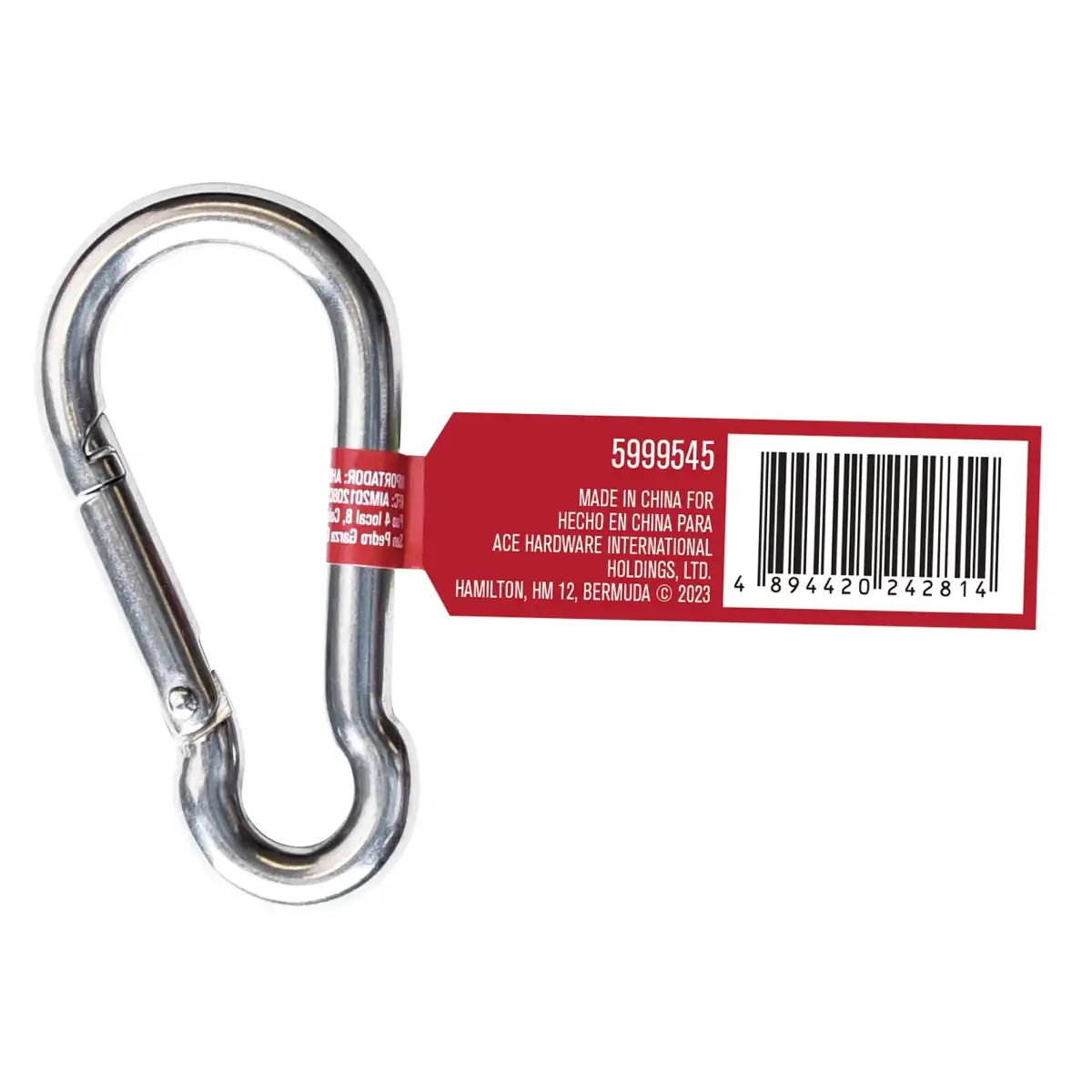 Ace Stainless Steel Spring Snap Link (0.79 x 6.03 cm)